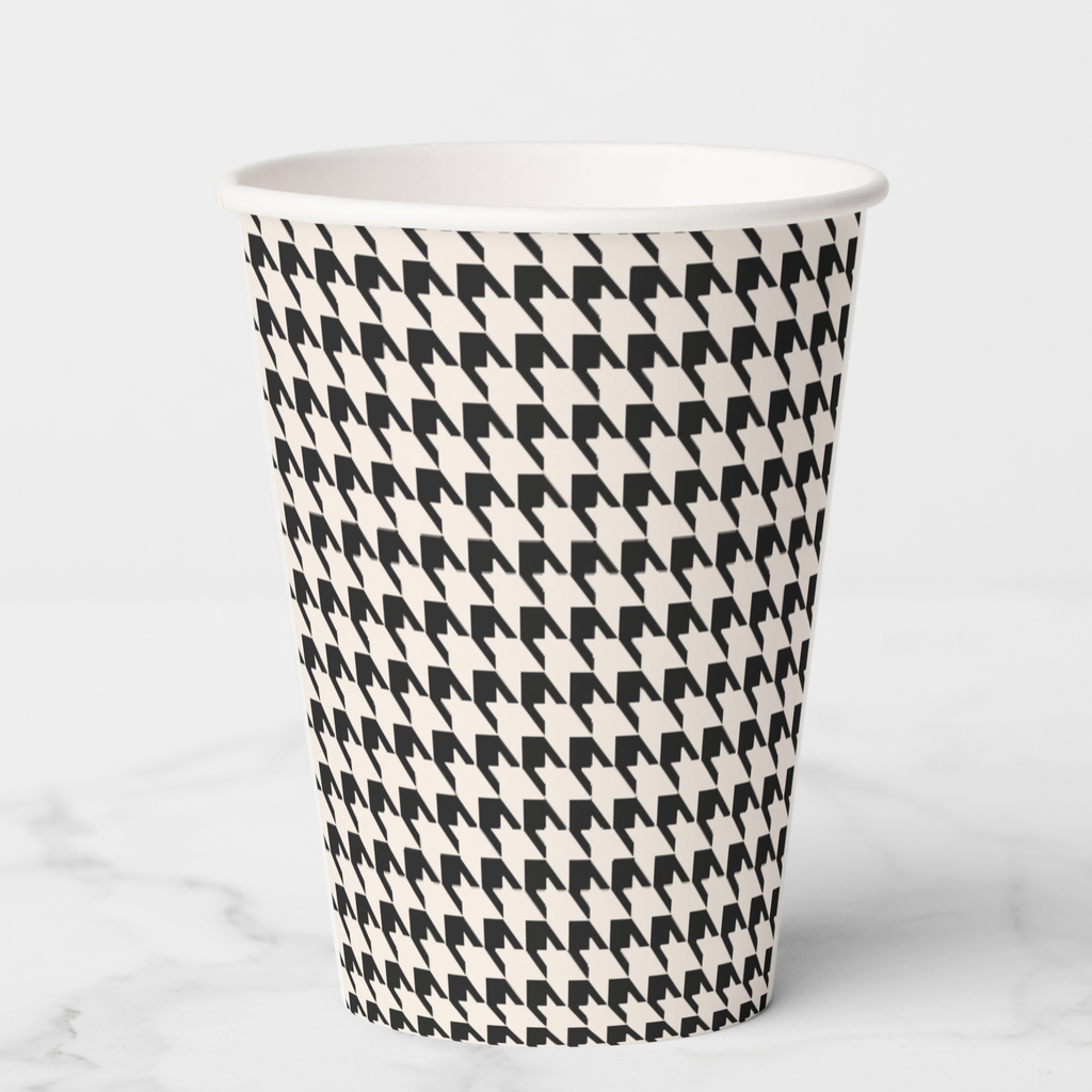 Vintage Voyagers France Black Paper Party Cups