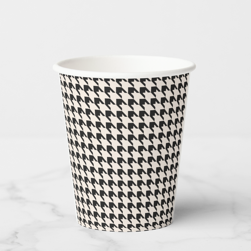 Vintage Voyagers France Black Paper Party Cups