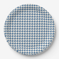Vintage Voyagers France French Blue Houndstooth