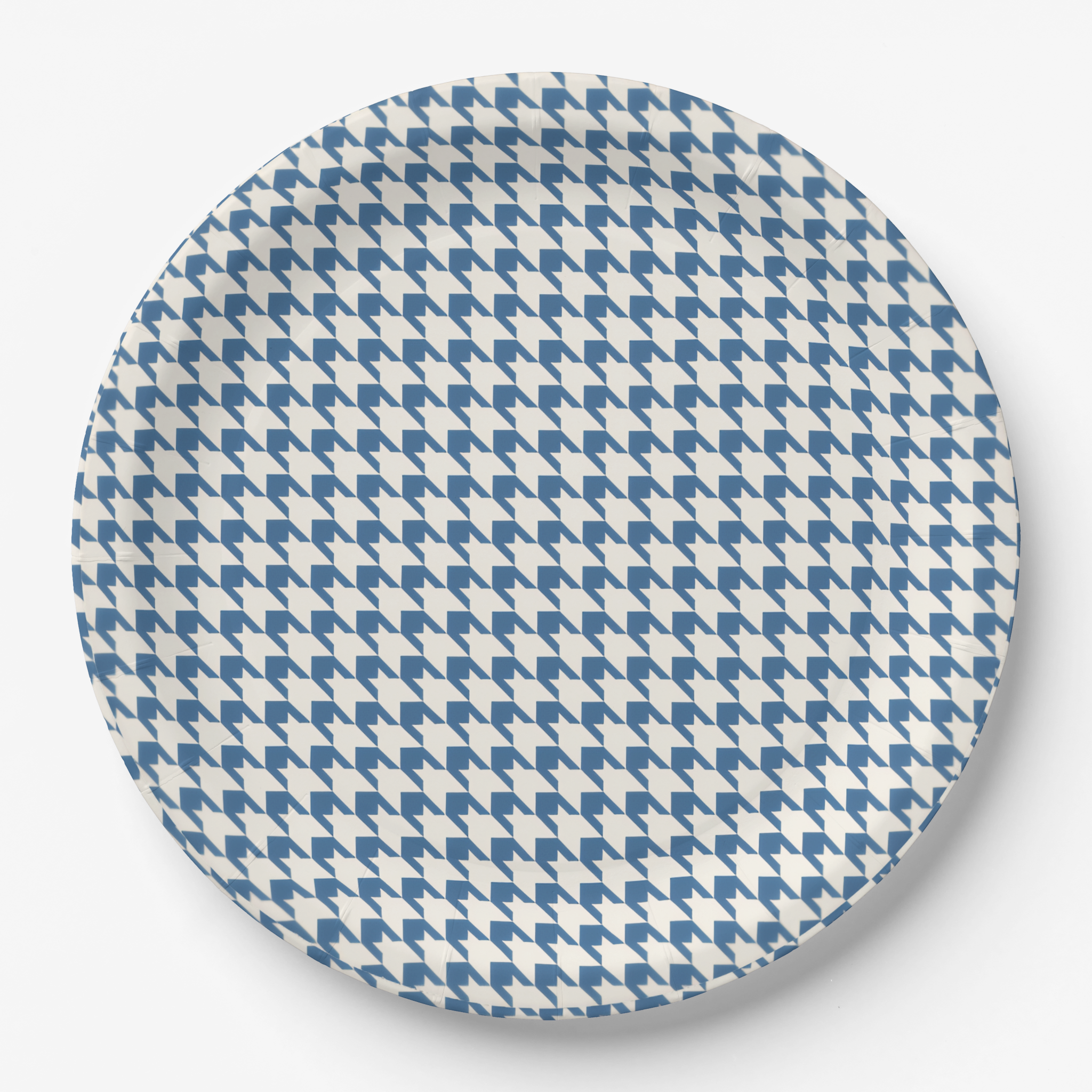 Vintage Voyagers France French Blue Houndstooth