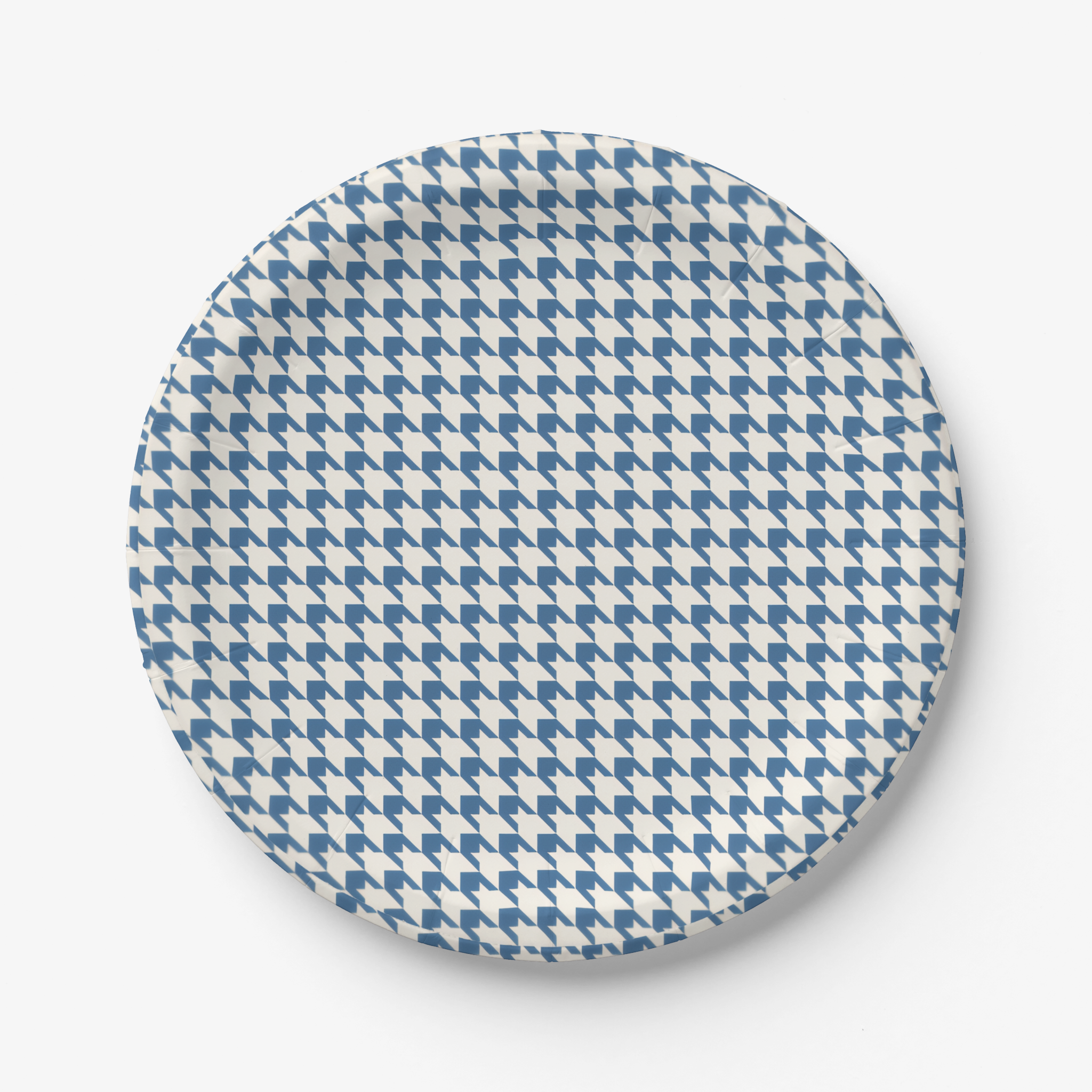 Vintage Voyagers France French Blue Houndstooth