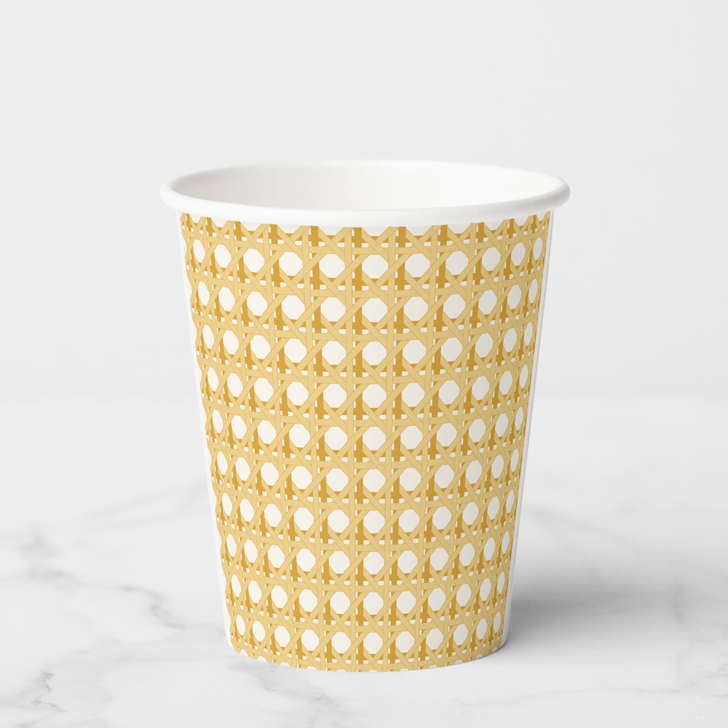 La Table Provinciale French Cane paper party cup, front