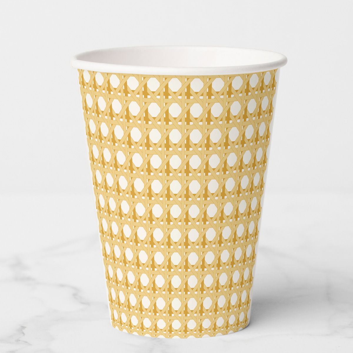 La Table Provinciale French Cane paper party cup, front