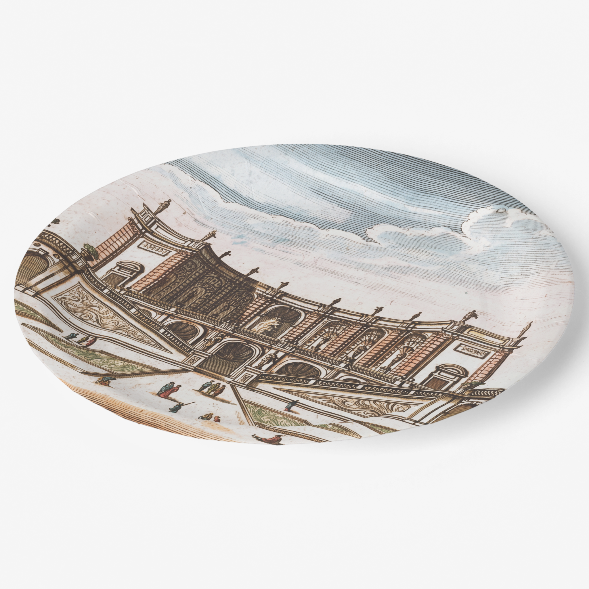 Vintage Voyagers Fran e Chateau Paper Party Plates