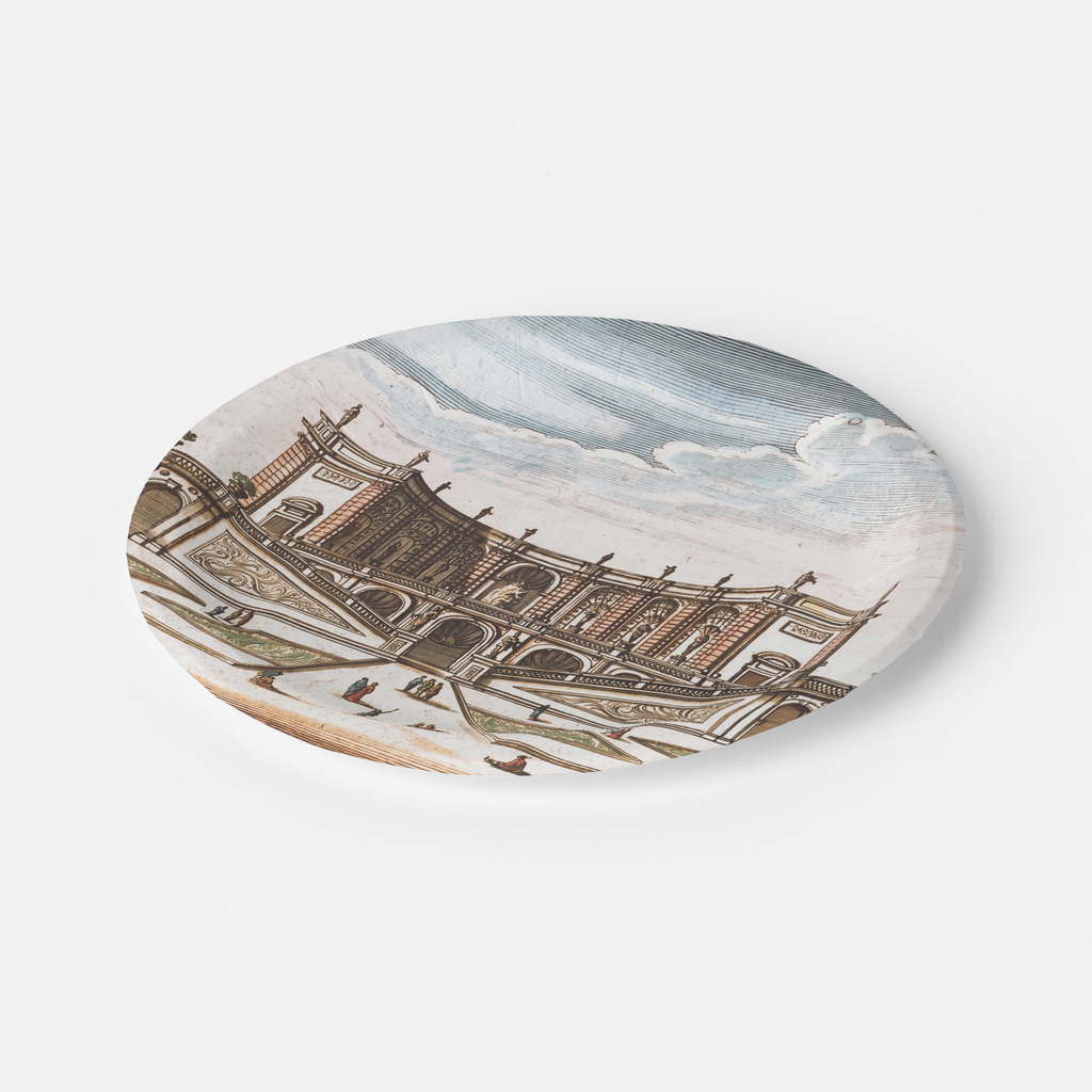 Vintage Voyagers Fran e Chateau Paper Party Plates