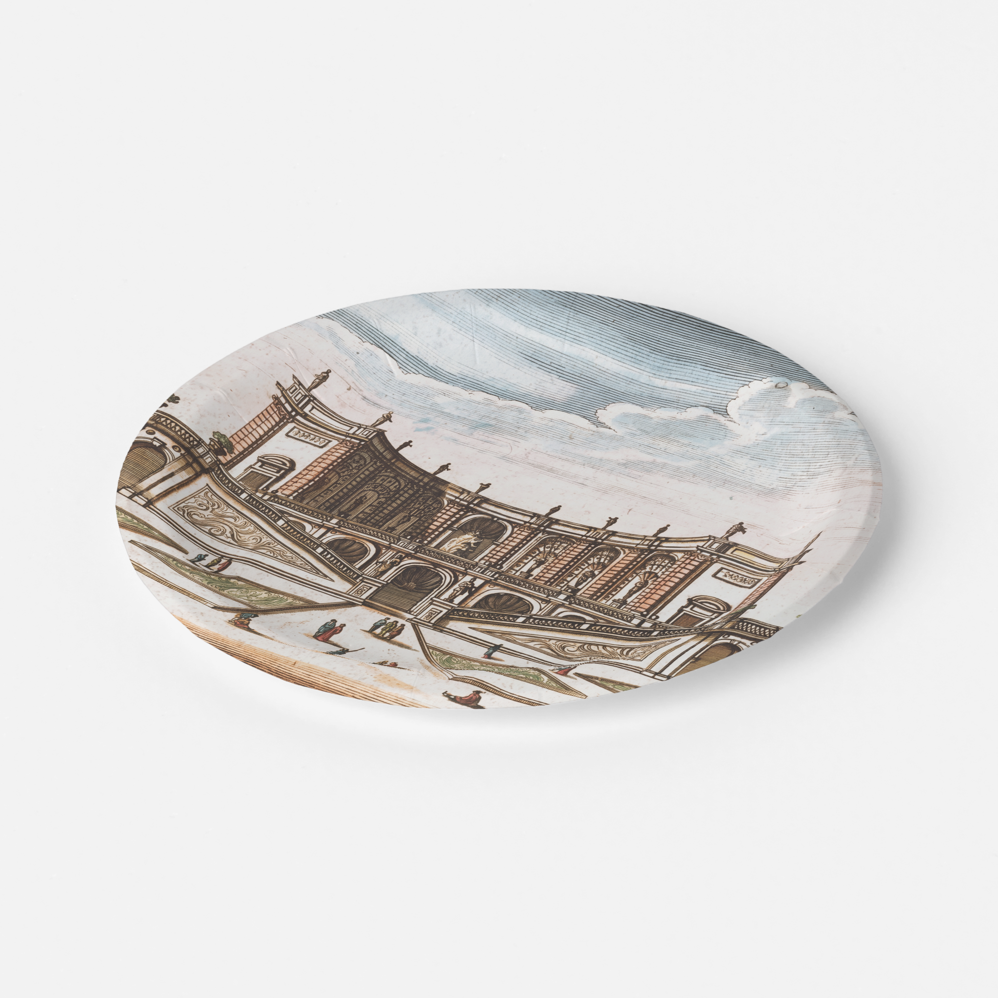 Vintage Voyagers Fran e Chateau Paper Party Plates