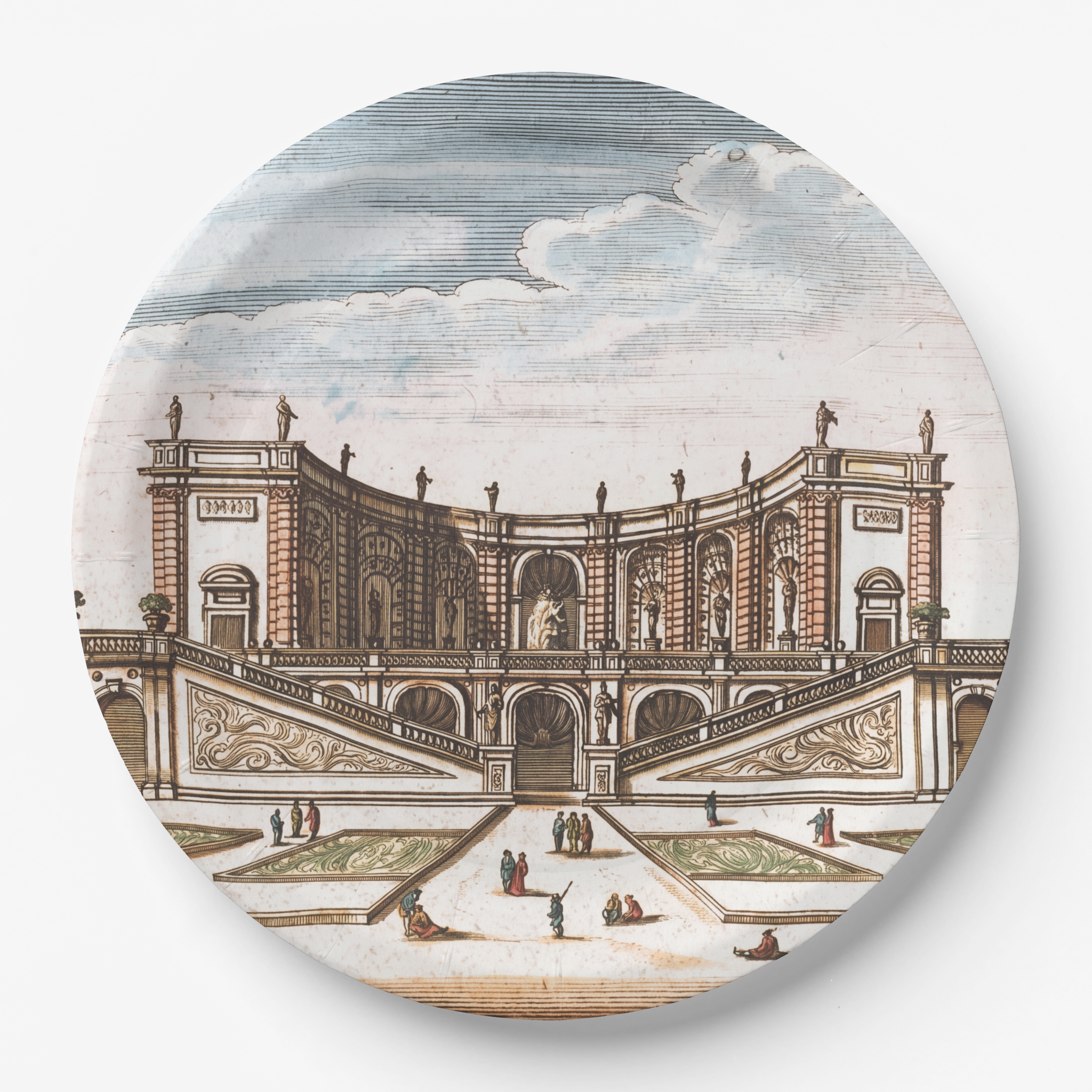Vintage Voyagers Fran e Chateau Paper Party Plates