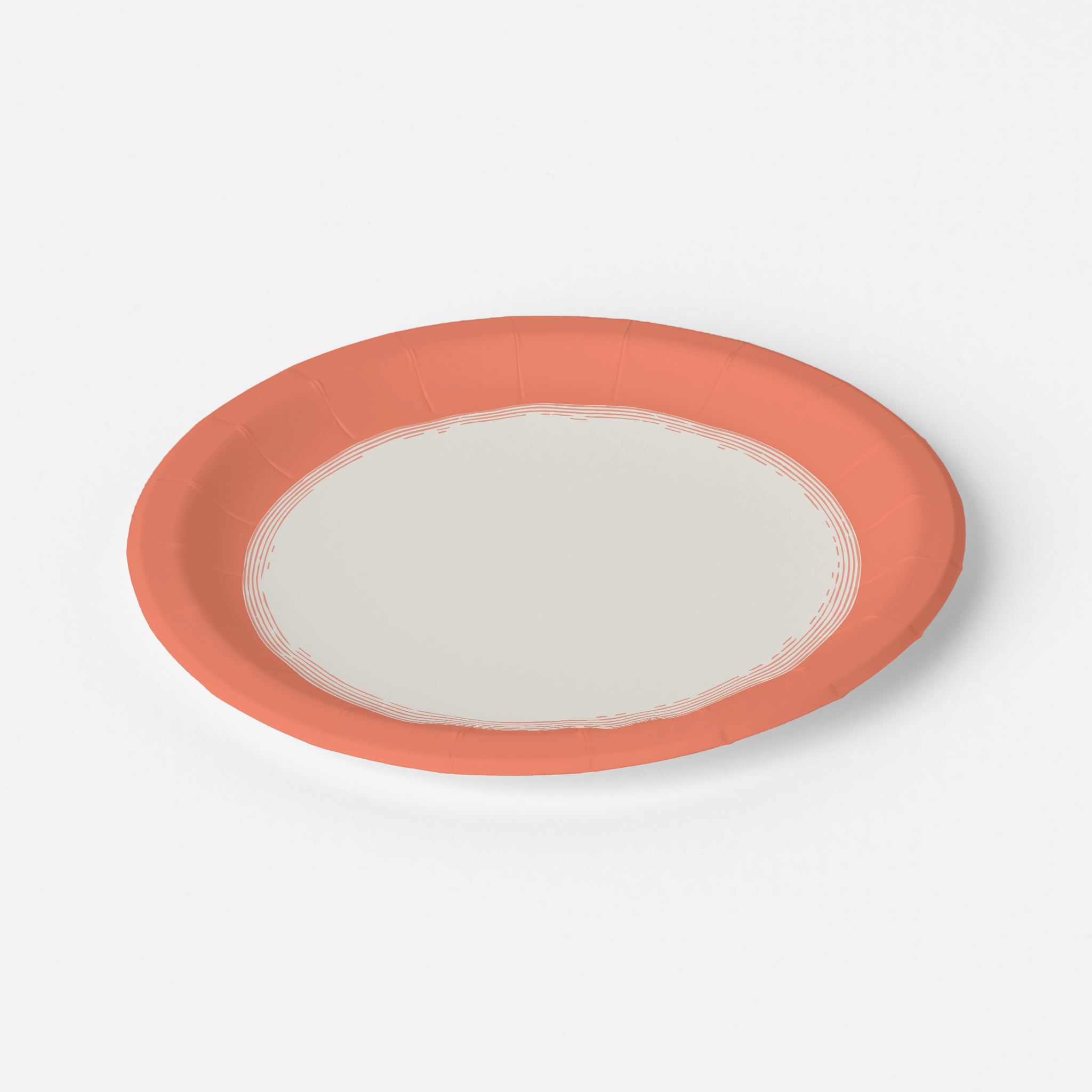 Vintage Voyagers France Les Classiques Coral plate