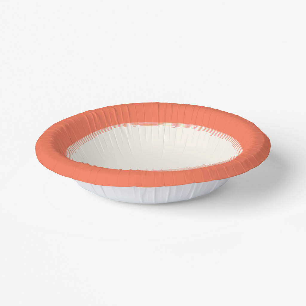 Vintage Voyagers France Coral Paper Party Bowls