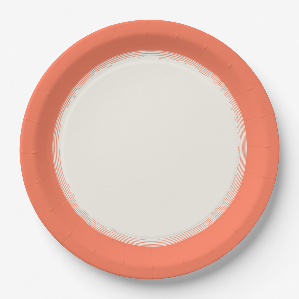 Vintage Voyagers France Les Classiques Coral plate