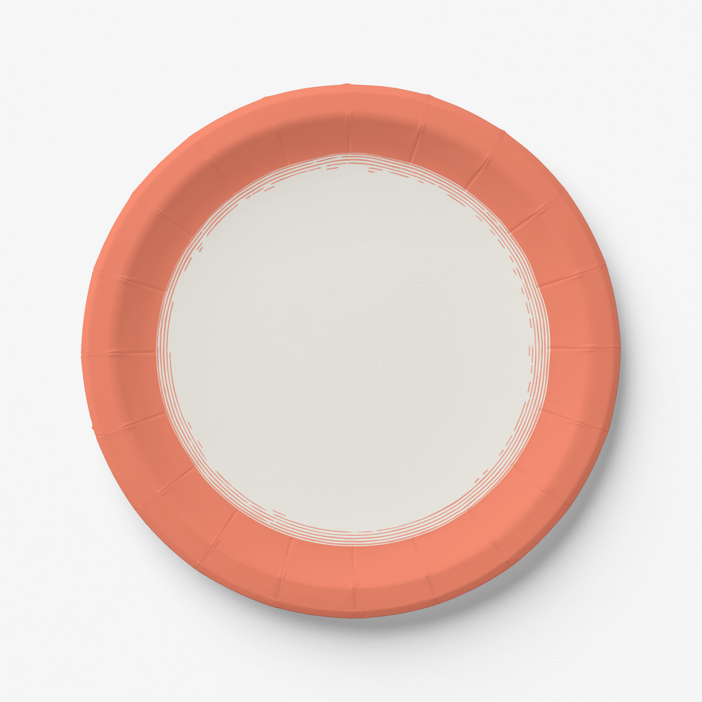 Vintage Voyagers France Les Classiques Coral plate