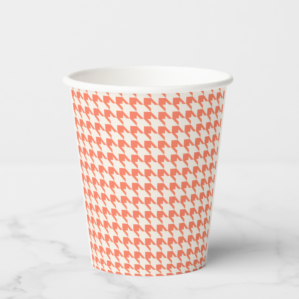 Vintage Voyagers France Coral Paper Party Cups