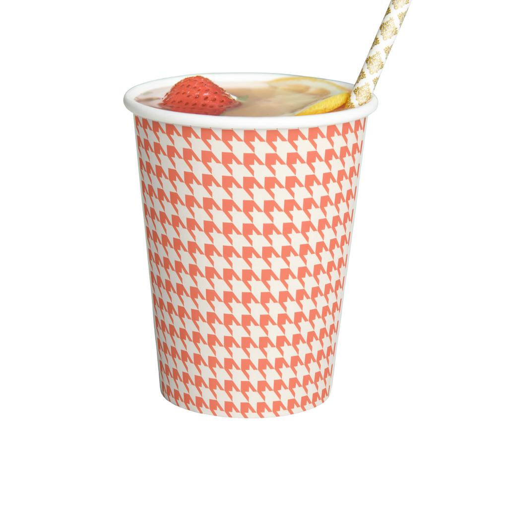 Vintage Voyagers France Coral Paper Party Cups