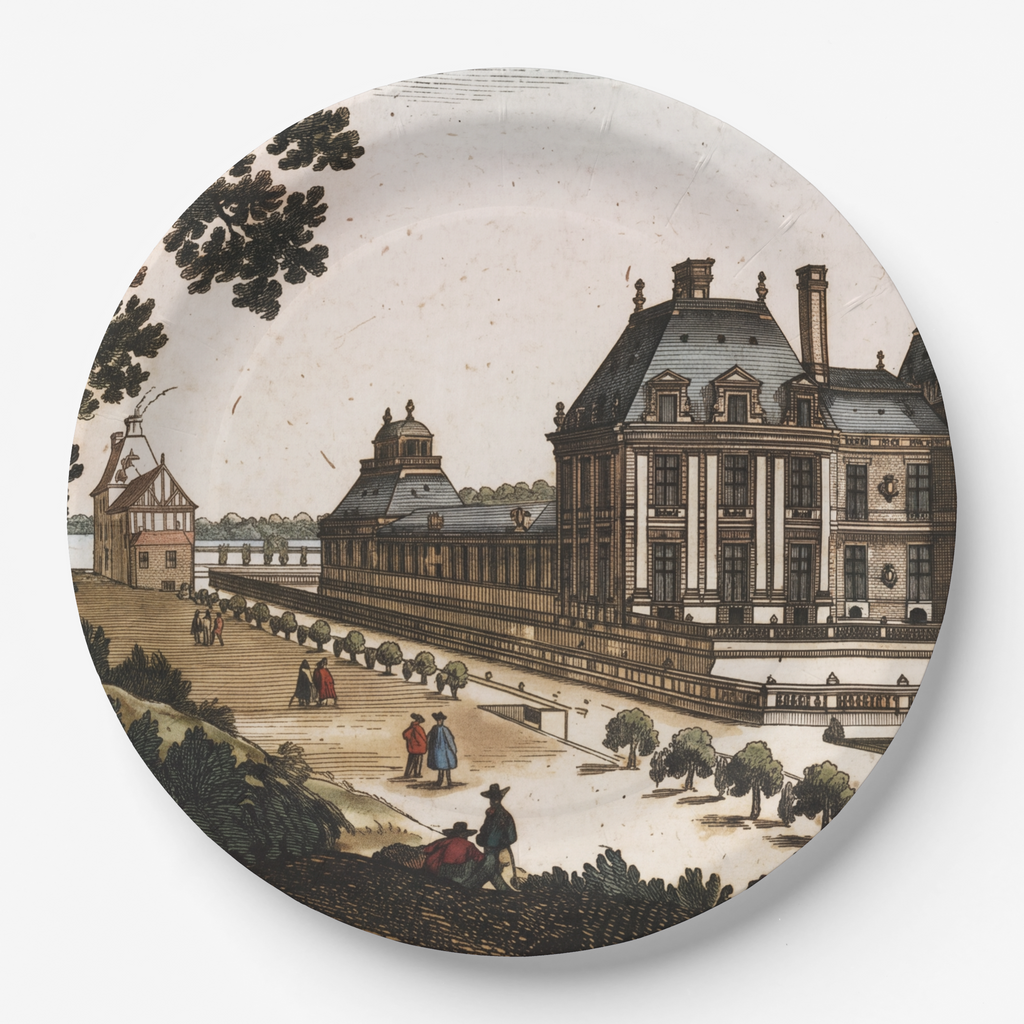 Vintage Voyagers France Paper Party Plates