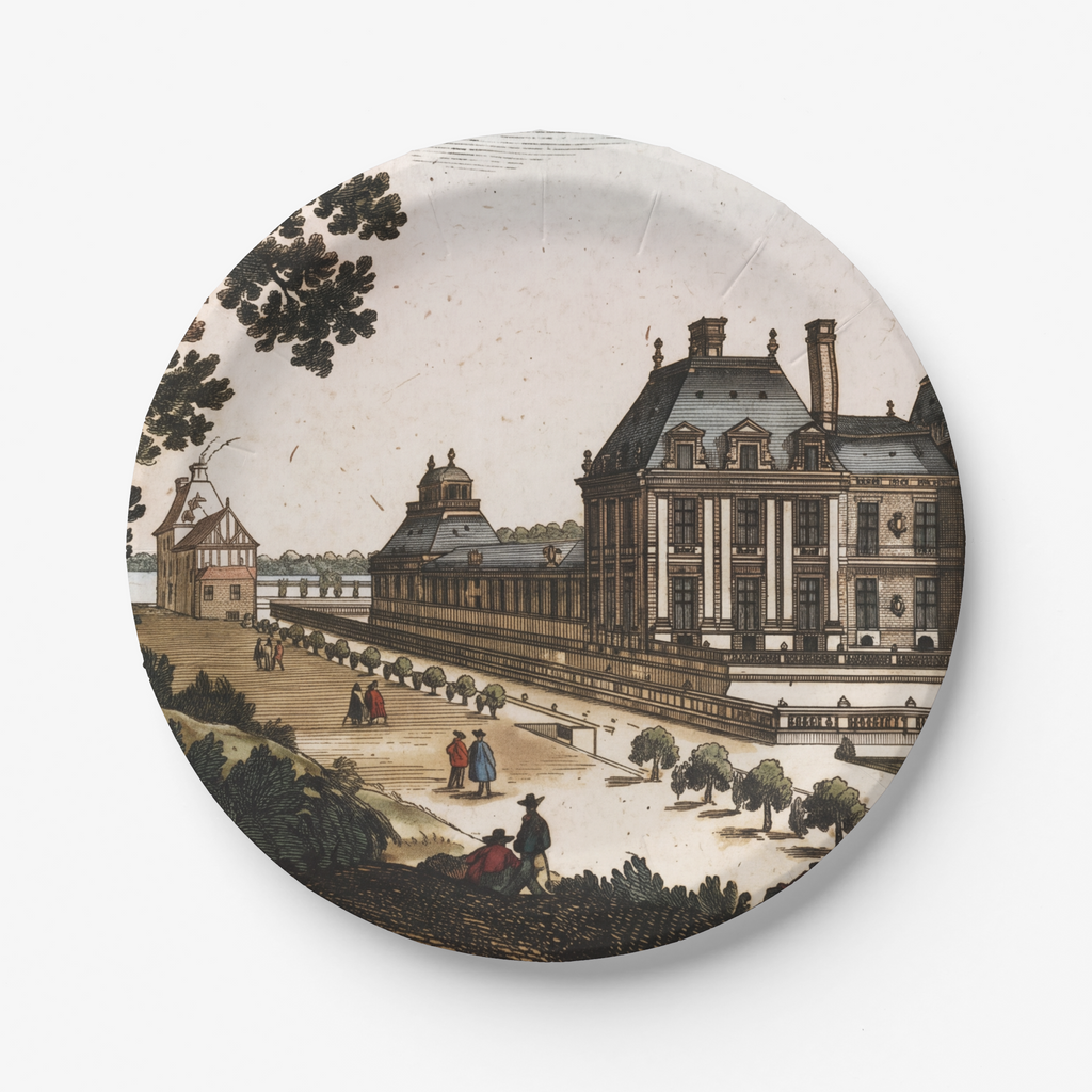 Vintage Voyagers France Paper Party Plates