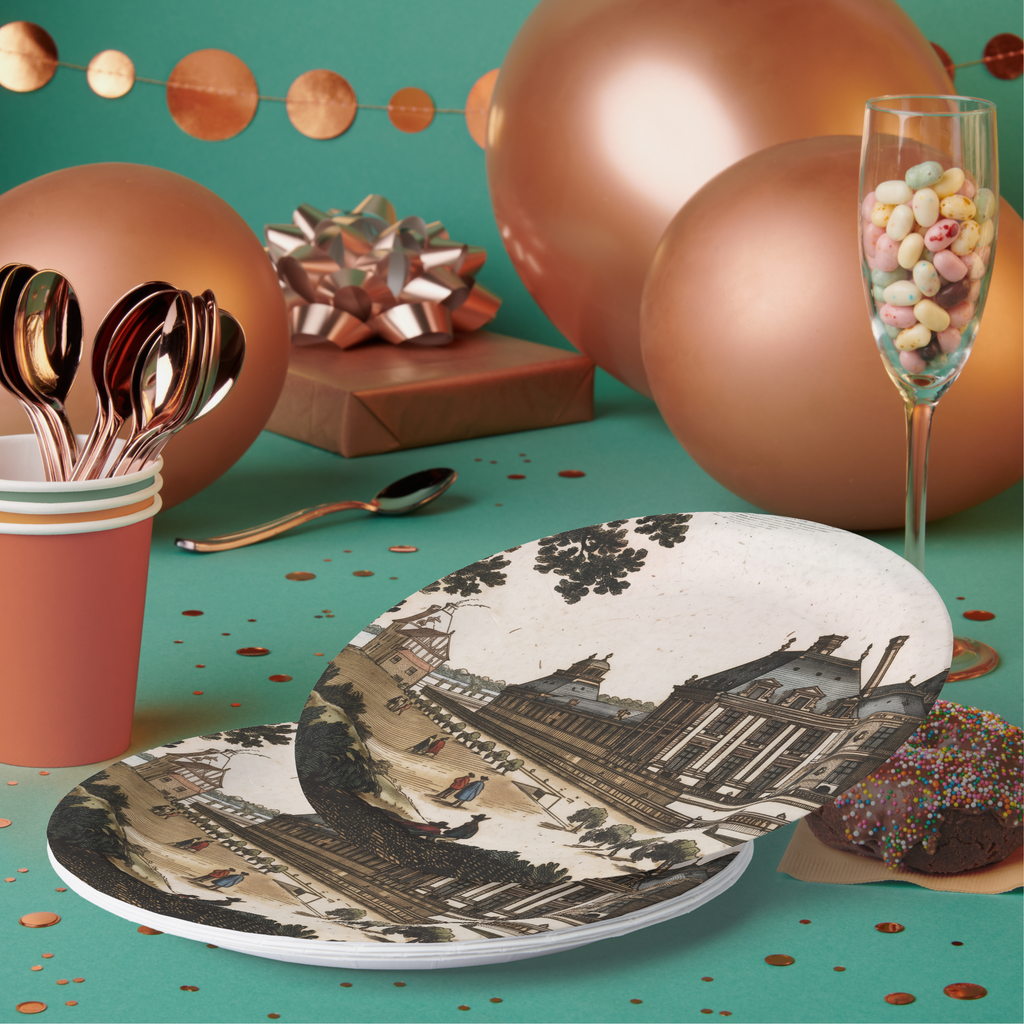 Vintage Voyagers France Paper Party Plates