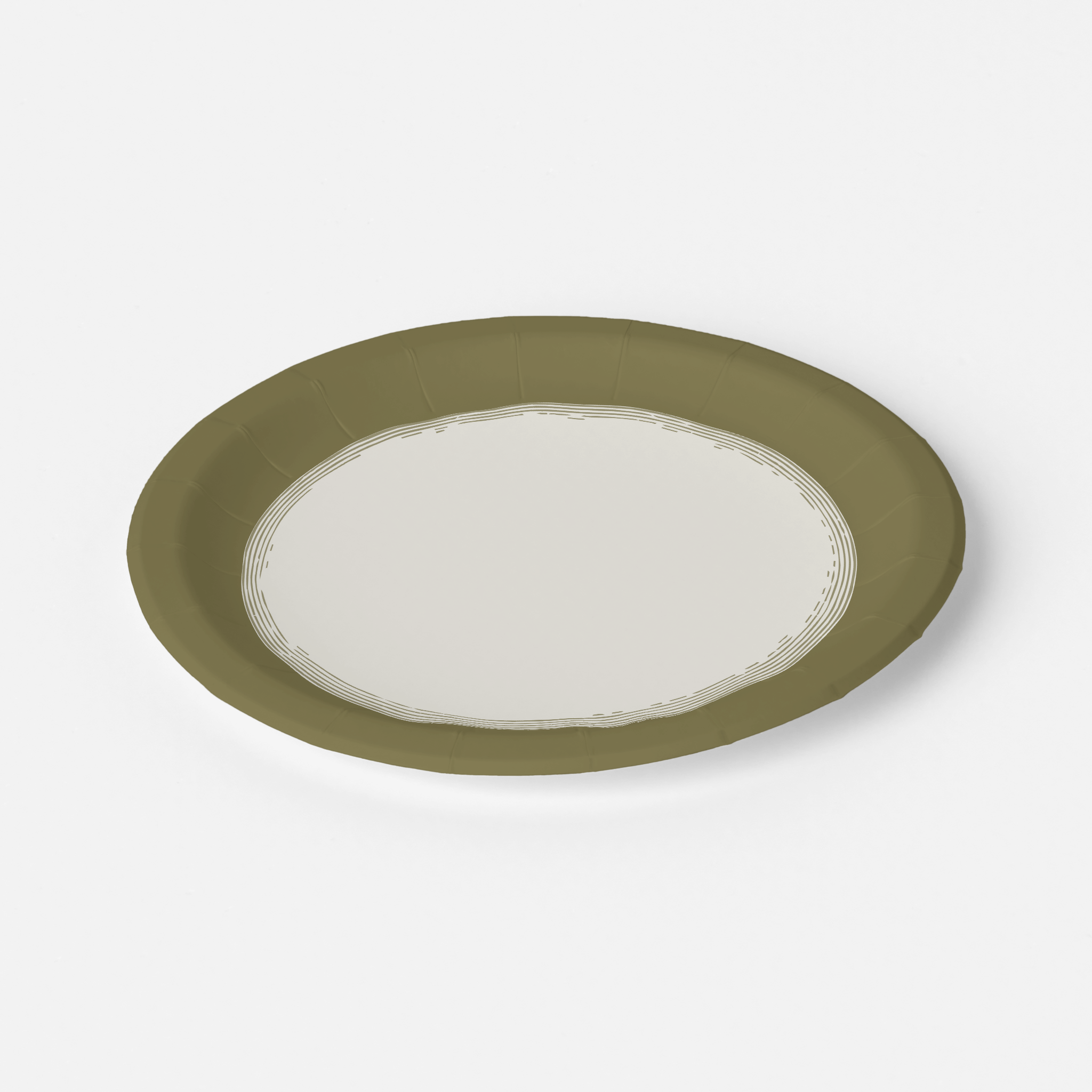 Vintage Voyagers France Drab Paper Party Plates