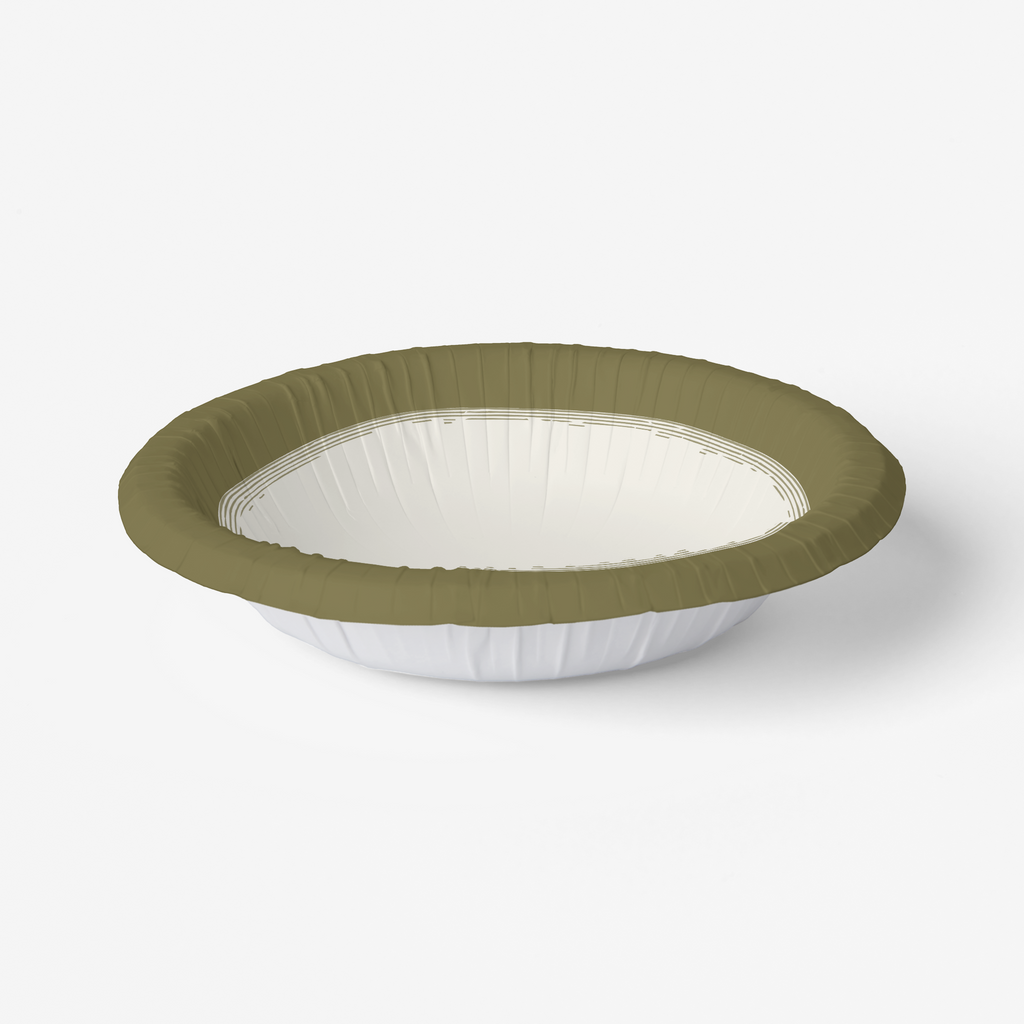 Vintage Voyagers France Drab Paper Party Bowl