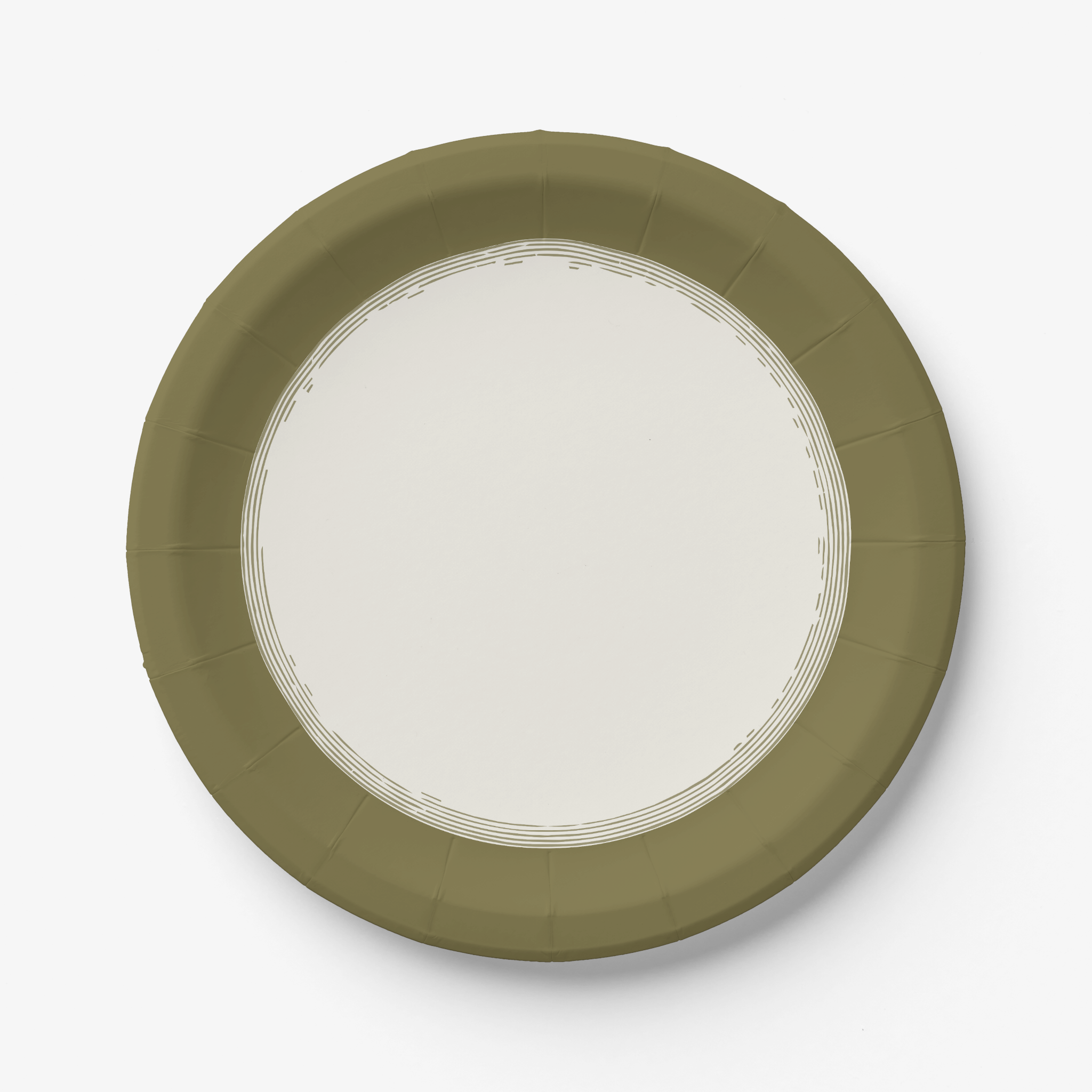 Vintage Voyagers France Drab Paper Party Plates