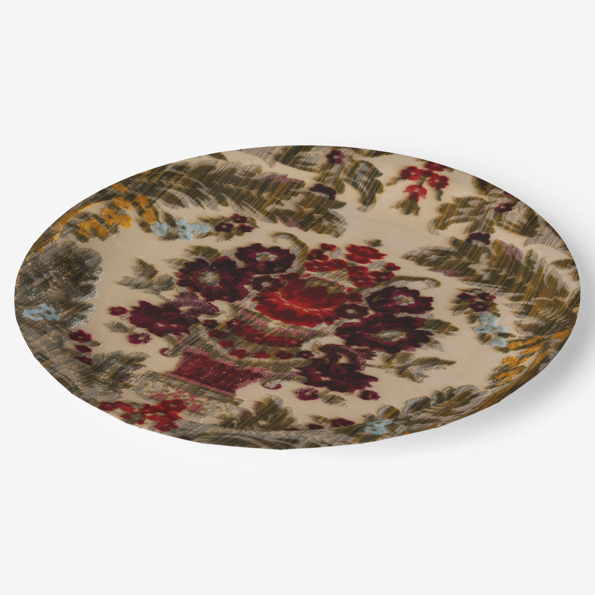 Vintage voyagers France Velours de Lyon Paper Plates