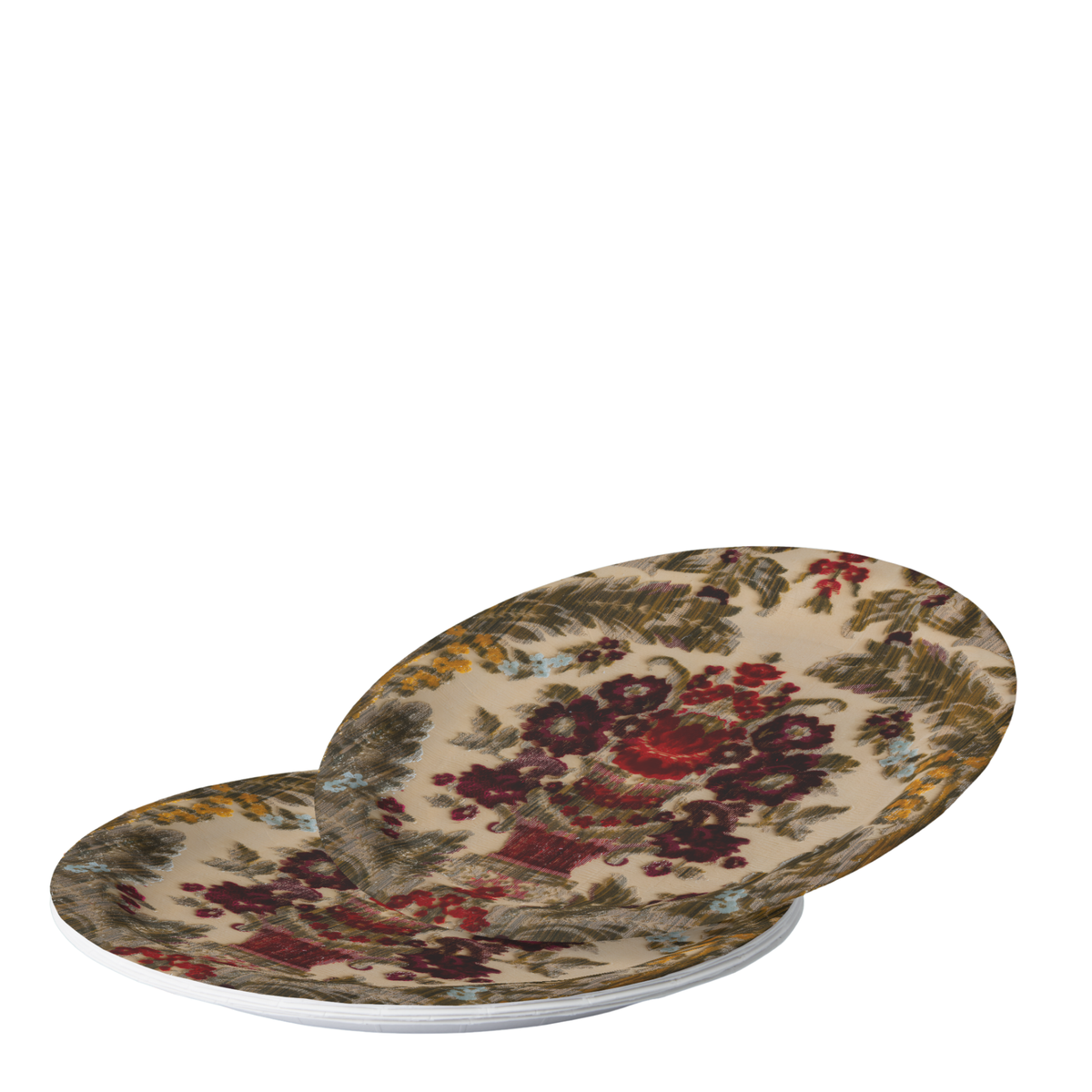 Vintage voyagers France Velours de Lyon Paper Plates