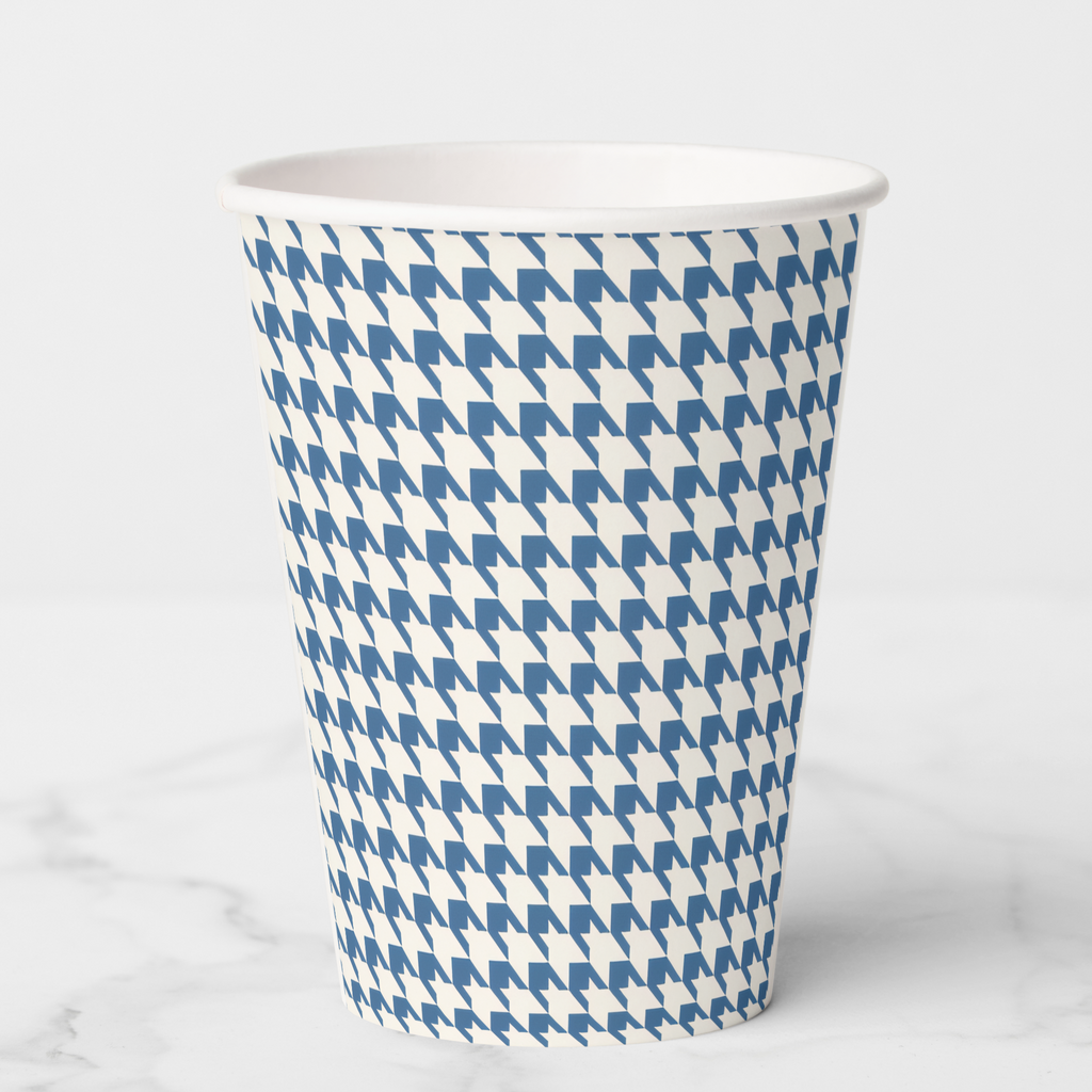 Vintage Voyagers France French Blue Paper Party Cups