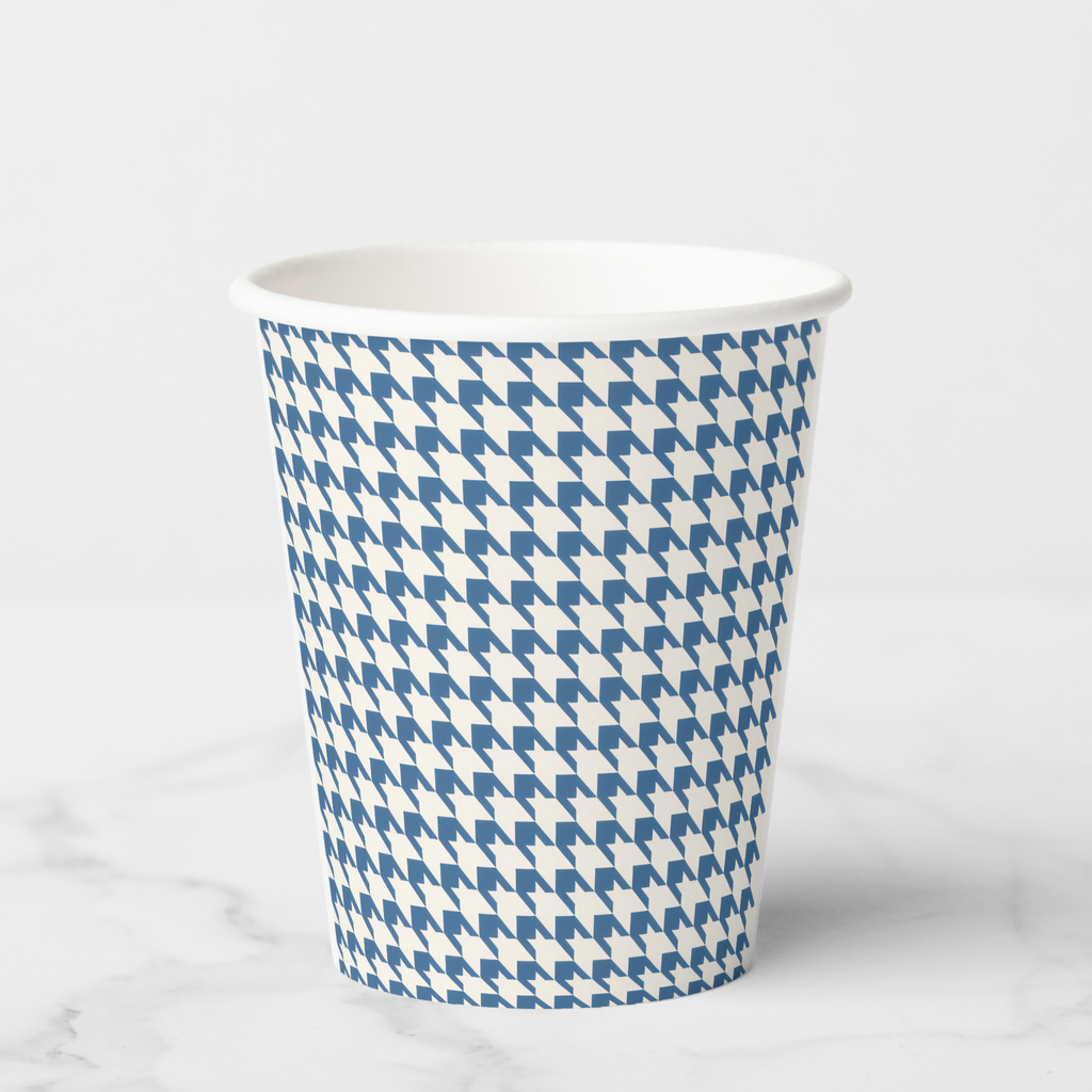 Vintage Voyagers France French Blue Paper Party Cups