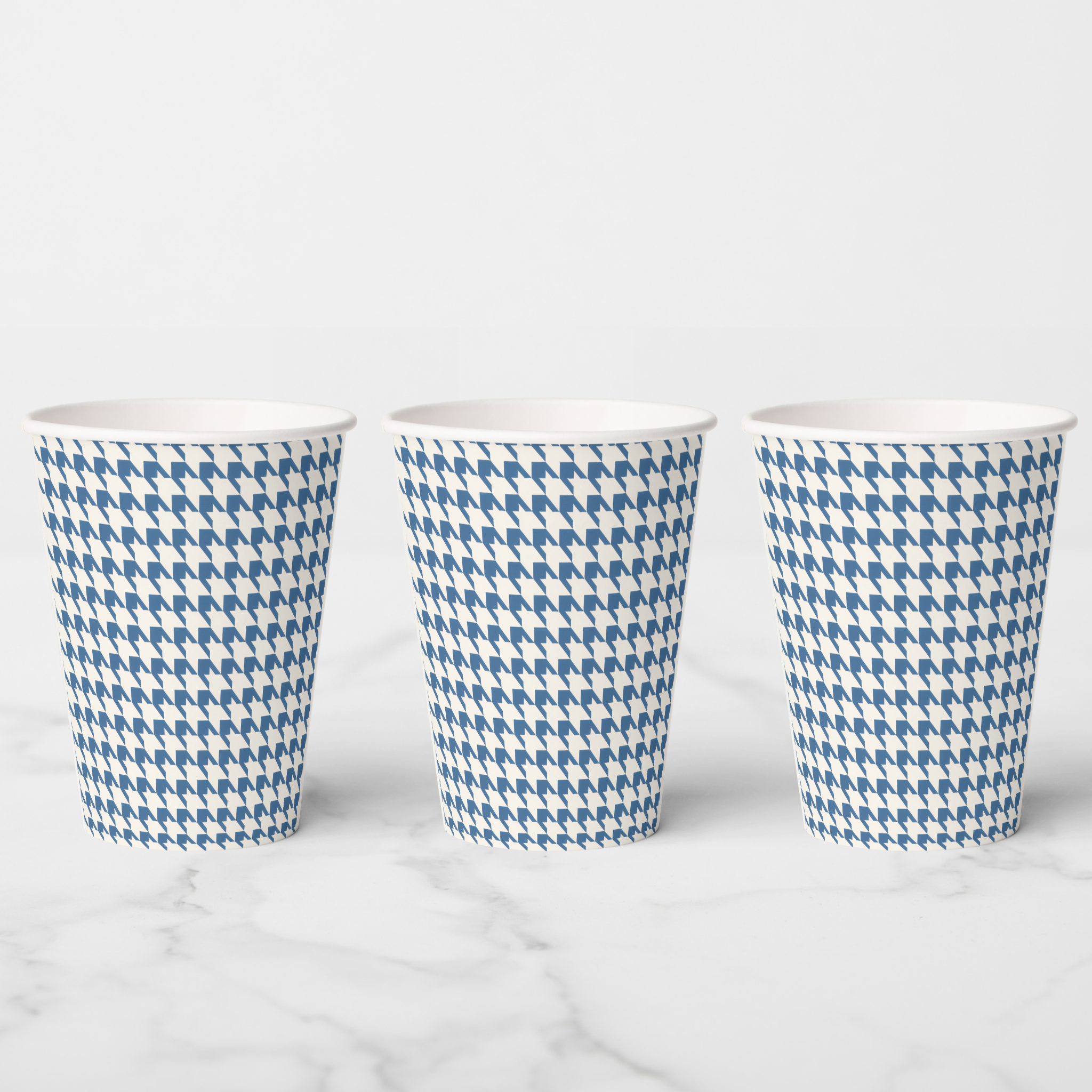 Vintage Voyagers France French Blue Paper Party Cups