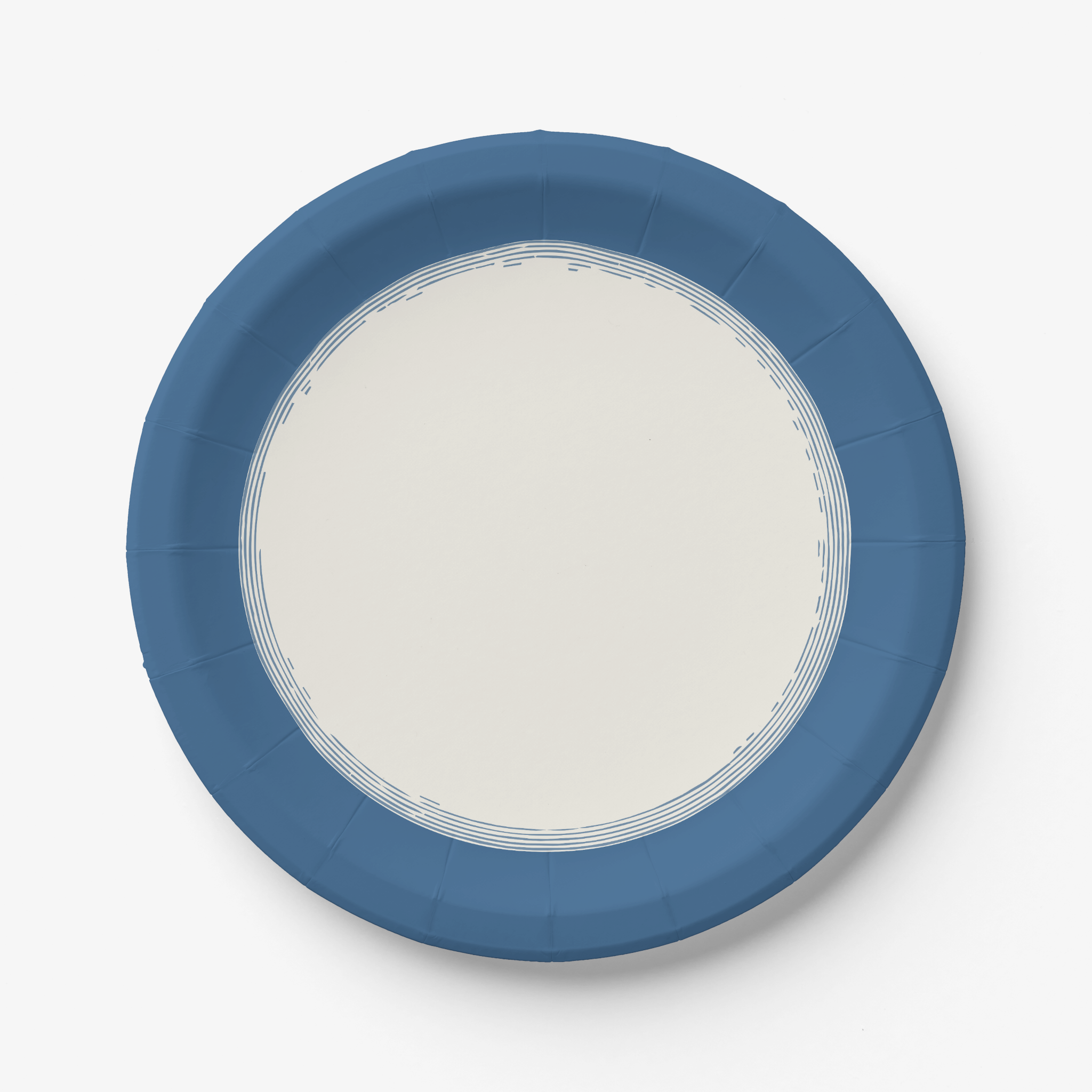 Vintage Voyagers France French Blue Paper Party Plates