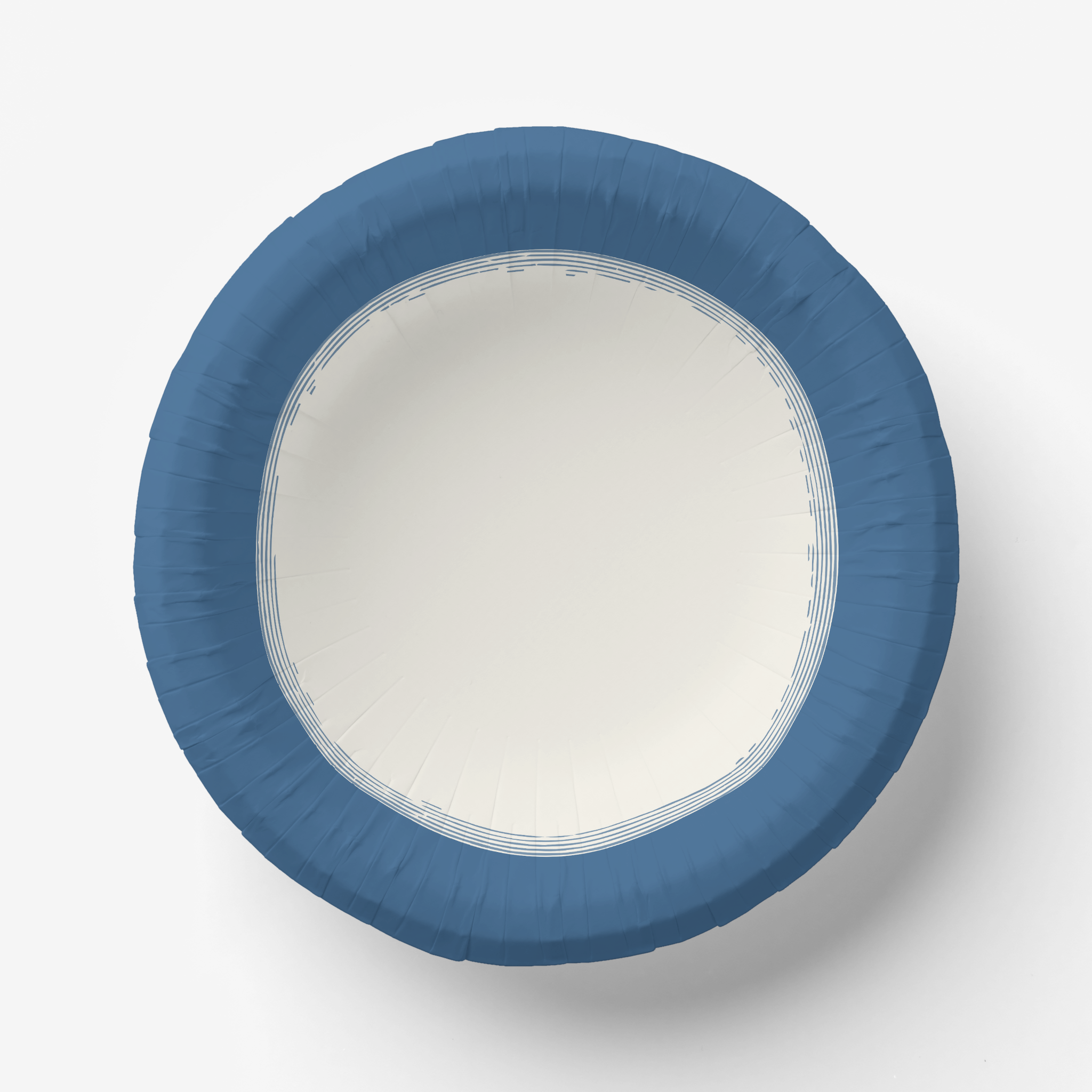 Vintage Voyagers France French Blue Paper Plates