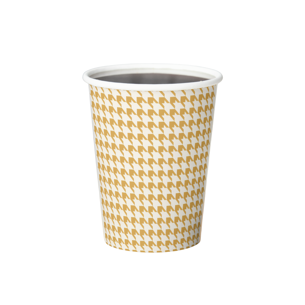Vintage Voyagers France Golden Paper Party Cups