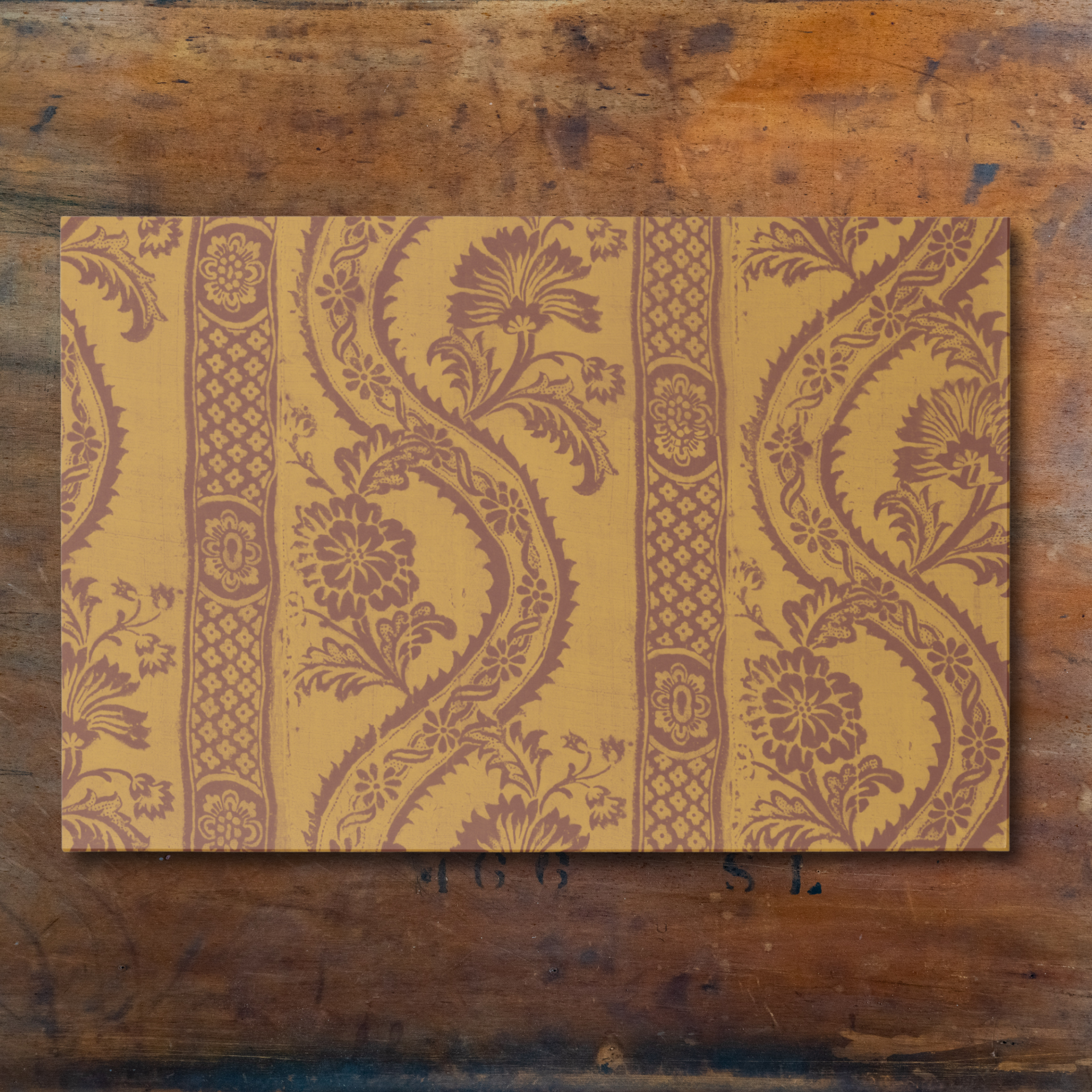 Vintage Voyagers France Golden Paper Placemat