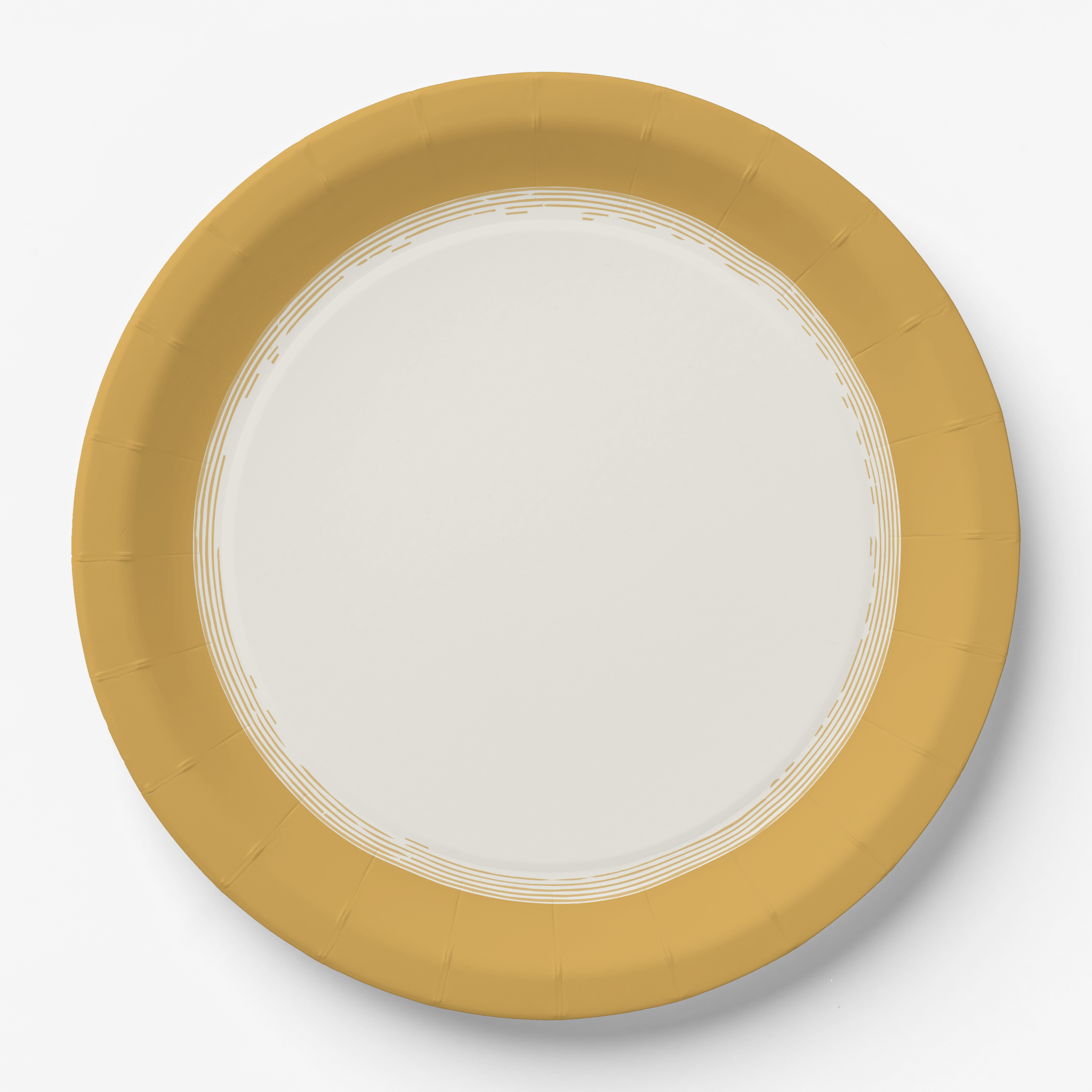 Vintage Voyagers France Golden Paper Party Plates