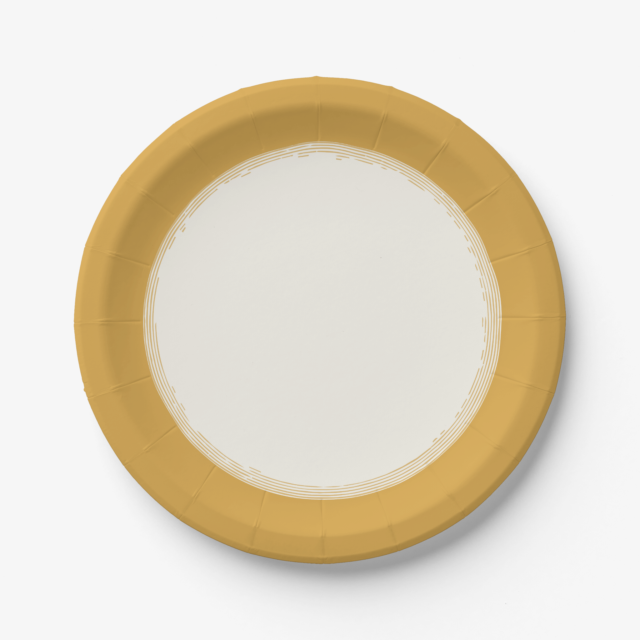 Vintage Voyagers France Golden Paper Party Plates