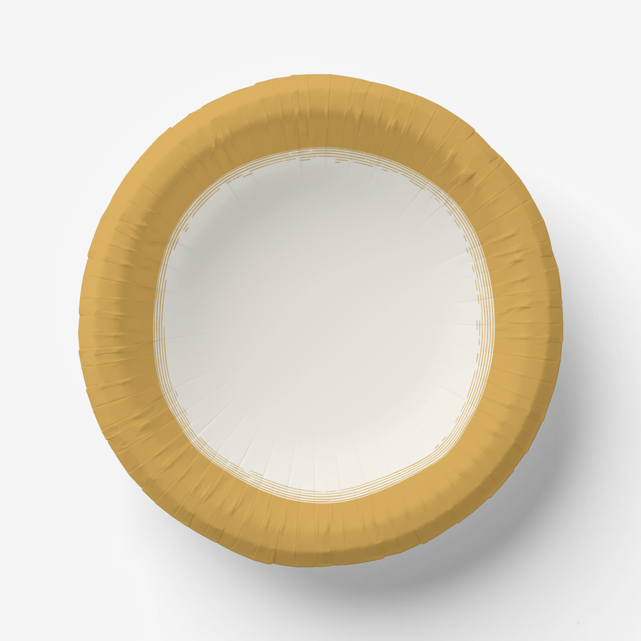 Vintage Voyagers France Golden Paper Party Plates