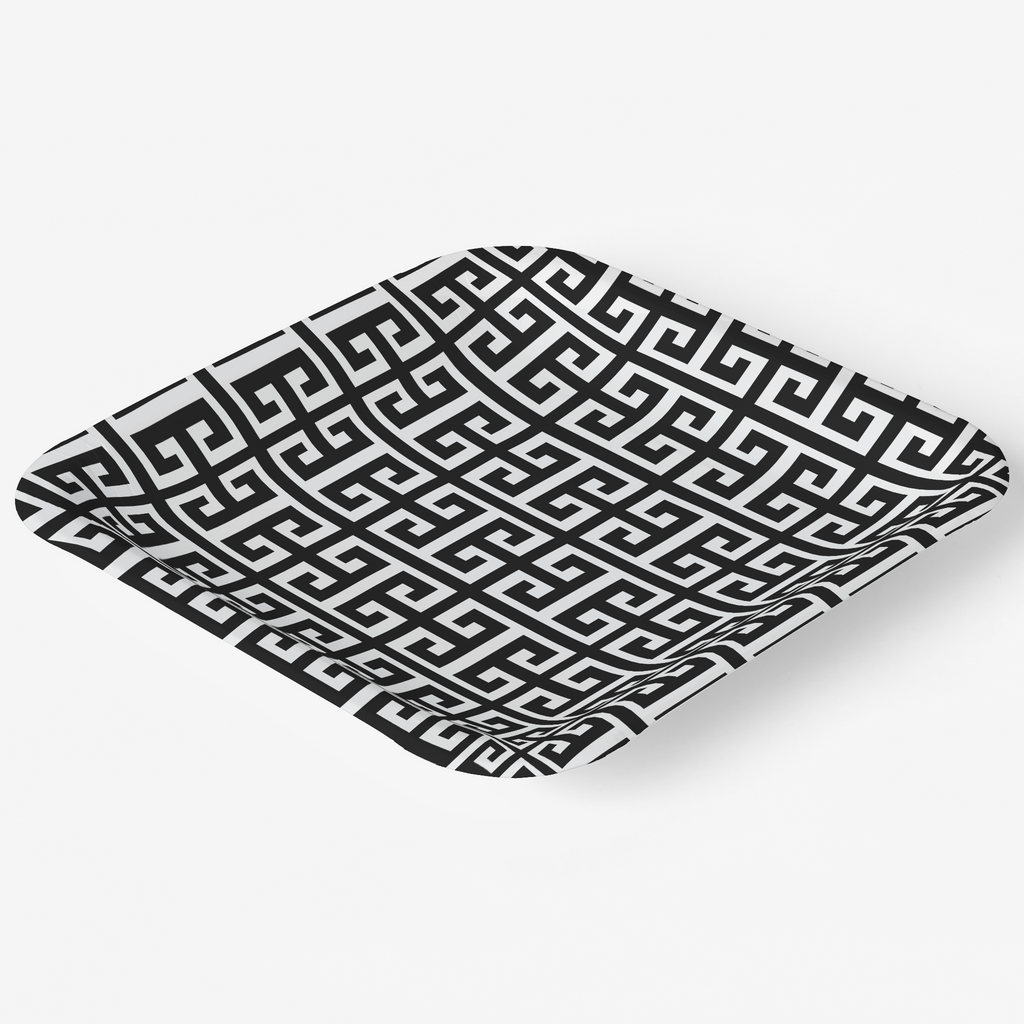 Vintage Voyagers France Greek Key Paper Party Plate