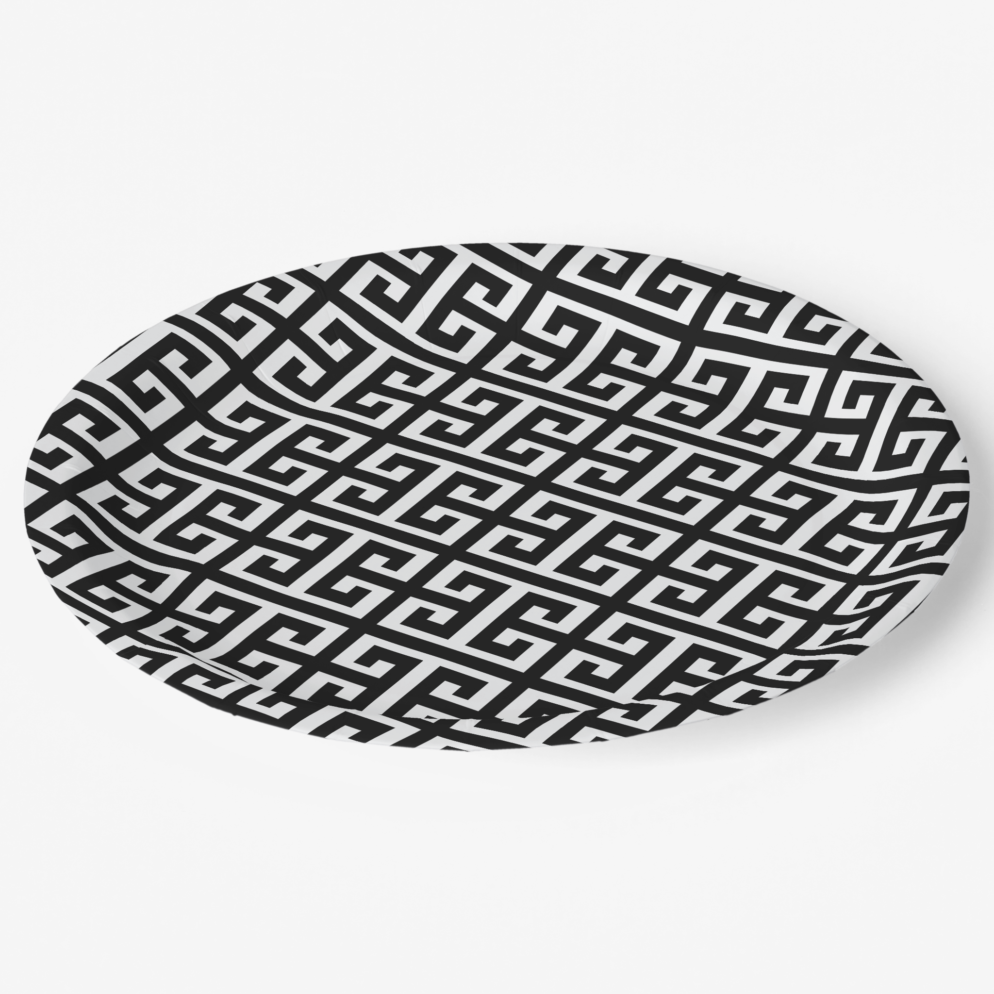 Vintage Voyagers France Greek Key Paper Party Plate