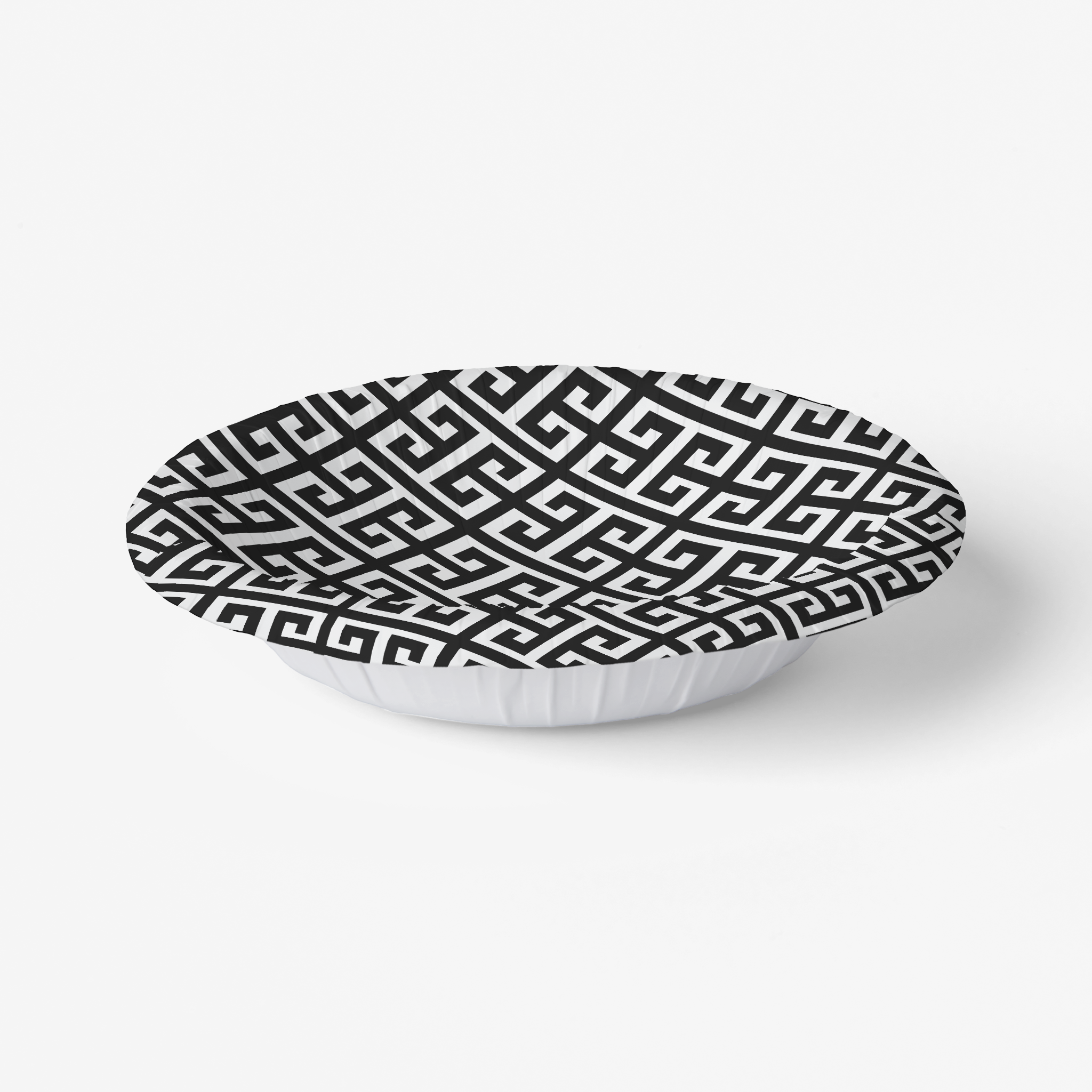 Vintage Voyagers France Greek Key Paper Party Plate