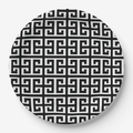 Vintage Voyagers France Greek Key Paper Party Plate