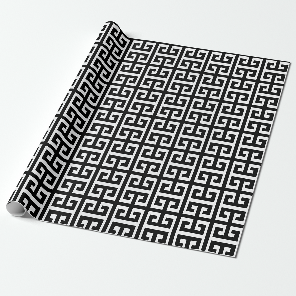 Vintage Voyagers France Greek Paper Table Runner