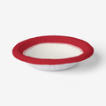 Vintage Voyagers France Holiday Red Paper Party Bowl