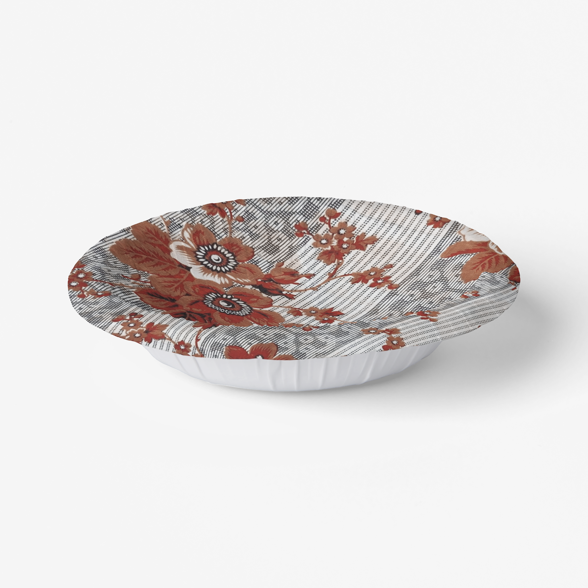 Vintage Voyagers France Halloween Floral Paper Plates