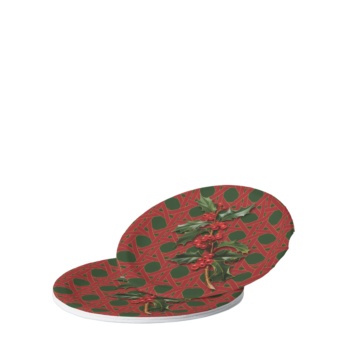 Vintage Voyagers France Holly Paper Party Plates
