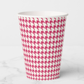 Vintage Voyagers France Hot Pink Paper Cups