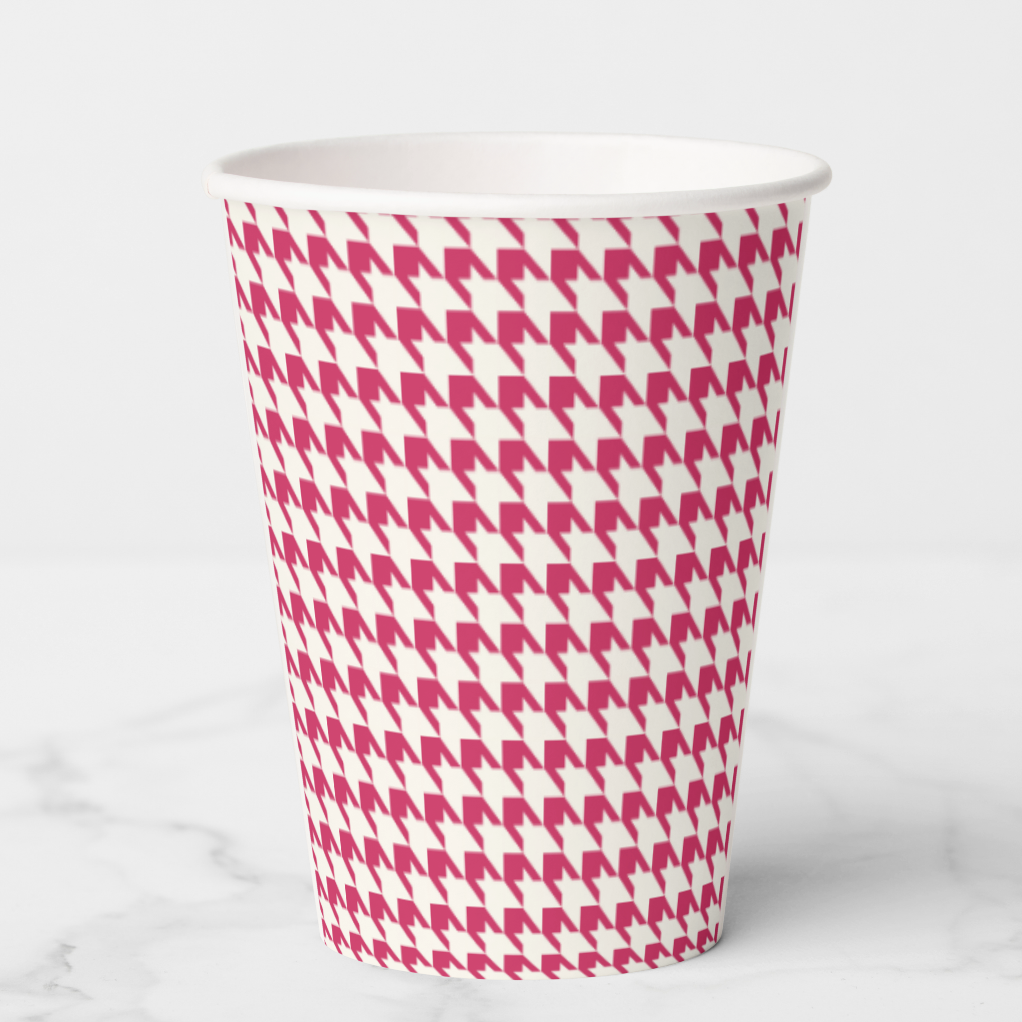 Vintage Voyagers France Hot Pink Paper Cups