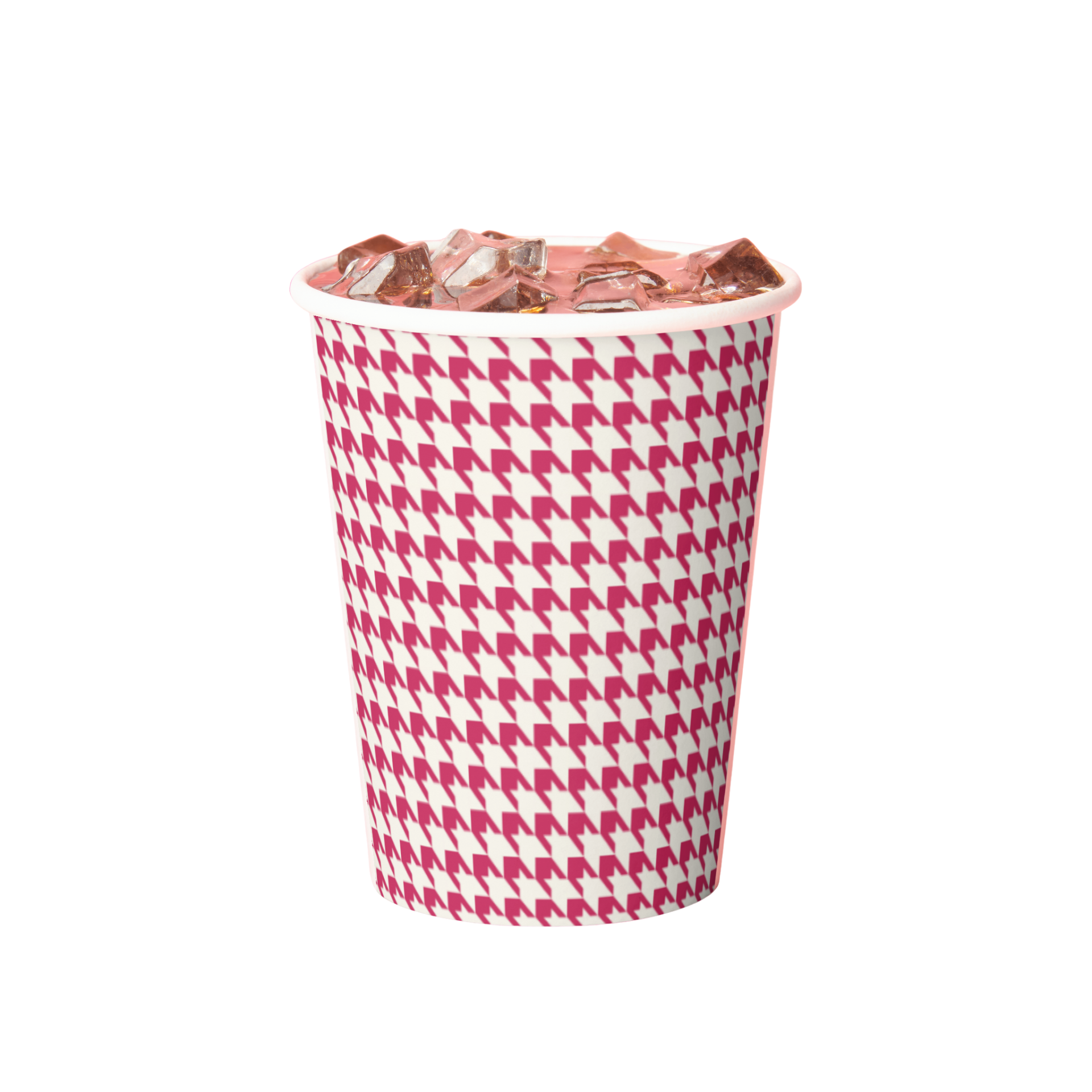 Vintage Voyagers France Hot Pink Paper Cups