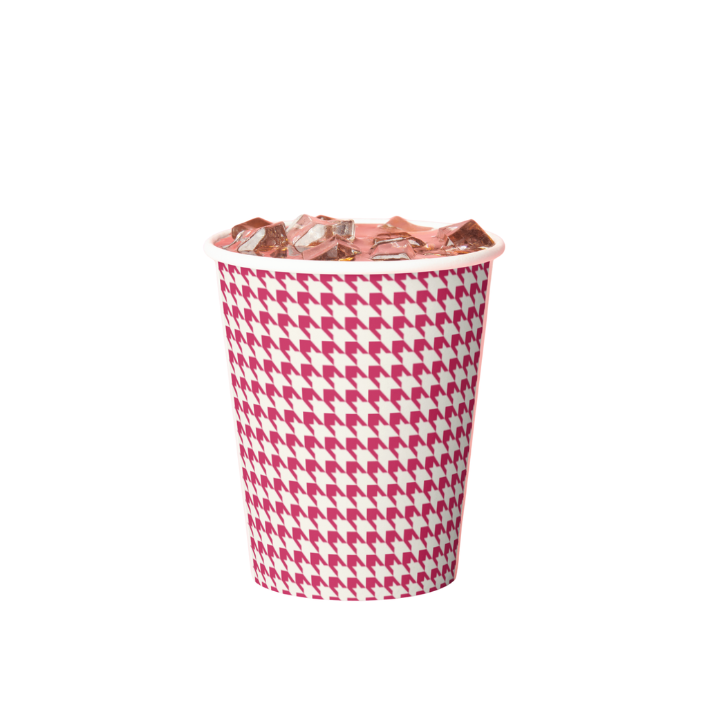 Vintage Voyagers France Hot Pink Paper Cups