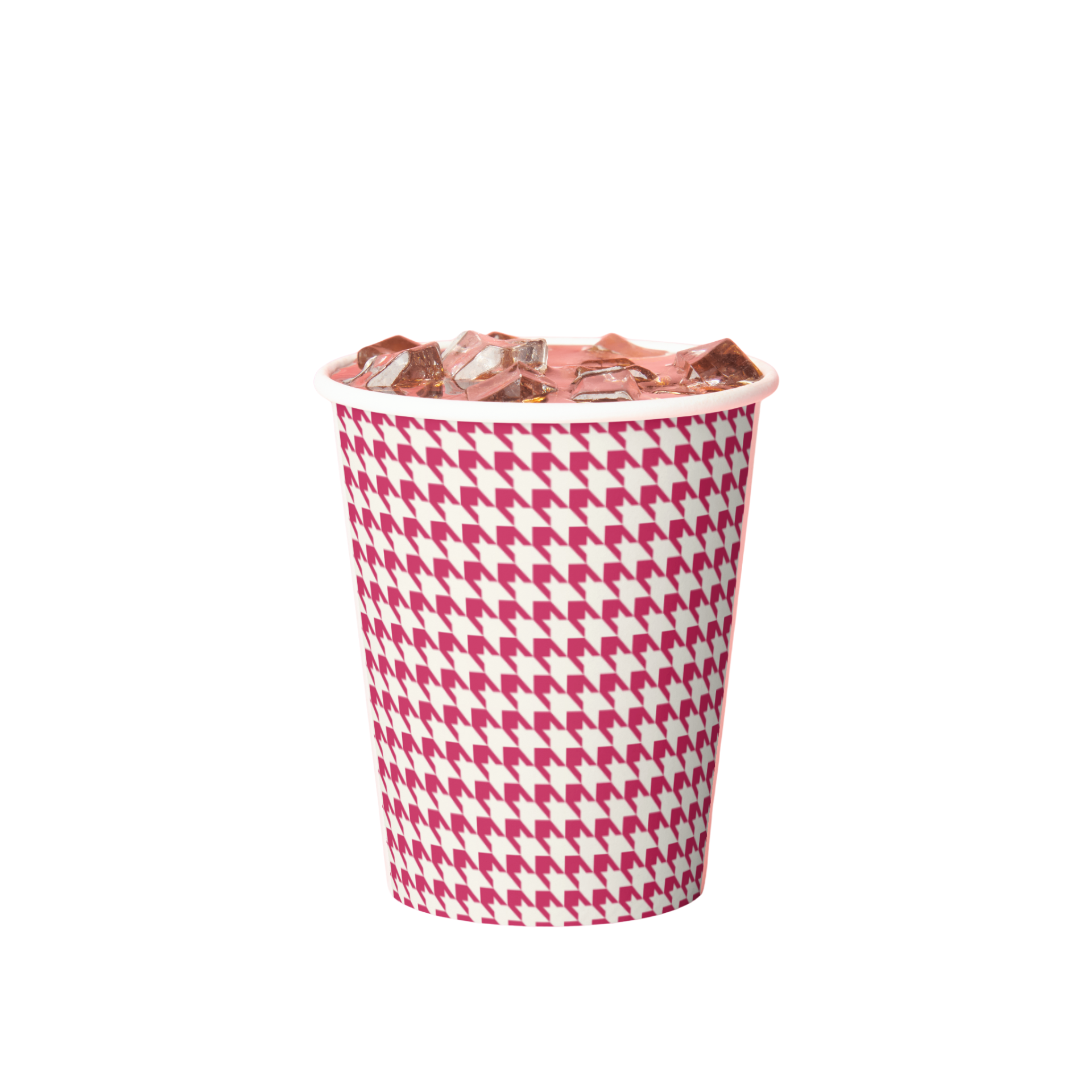Vintage Voyagers France Hot Pink Paper Cups
