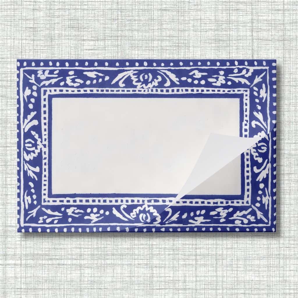 Vintage Voyagers France Indigo Paper Placemat