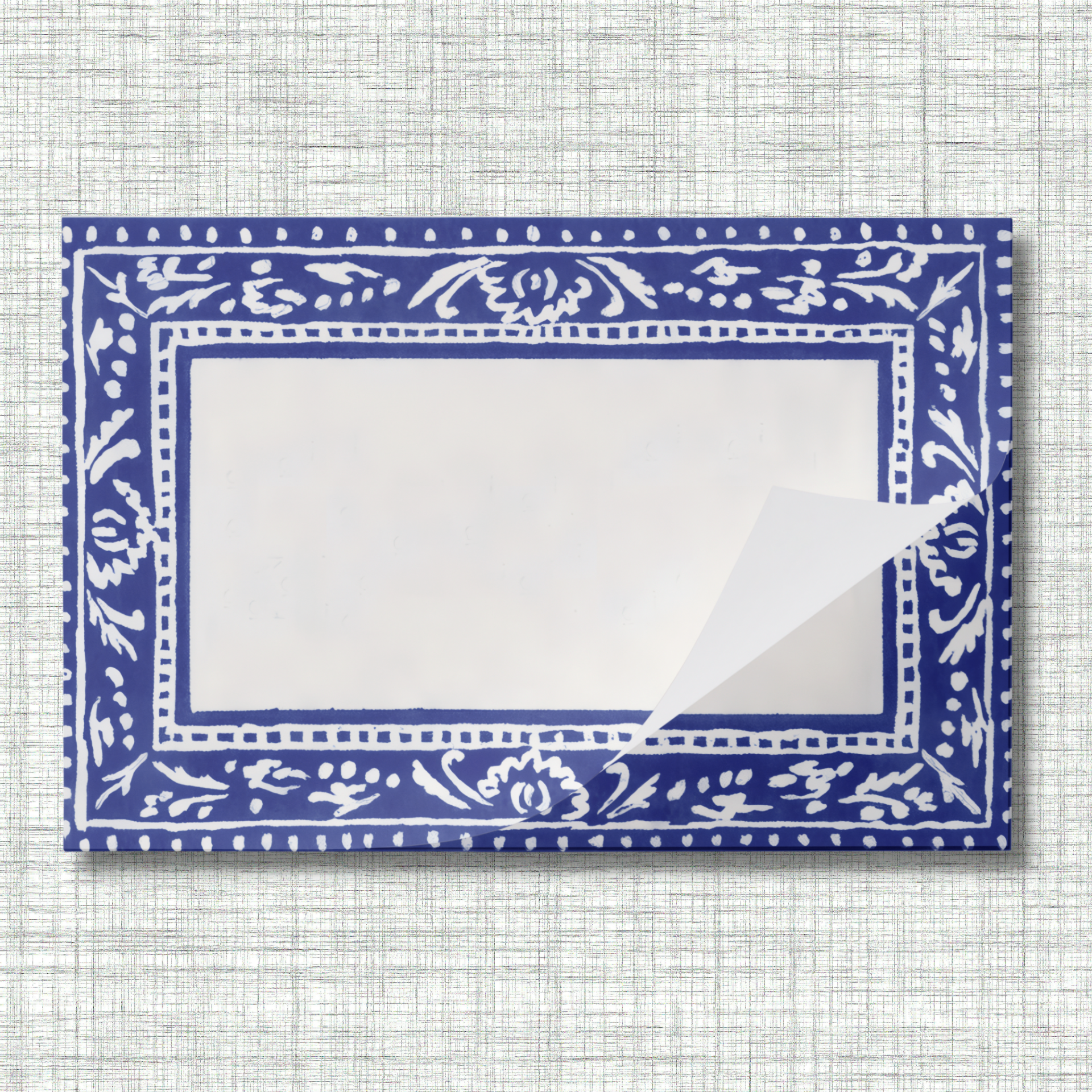 Vintage Voyagers France Indigo Paper Placemat